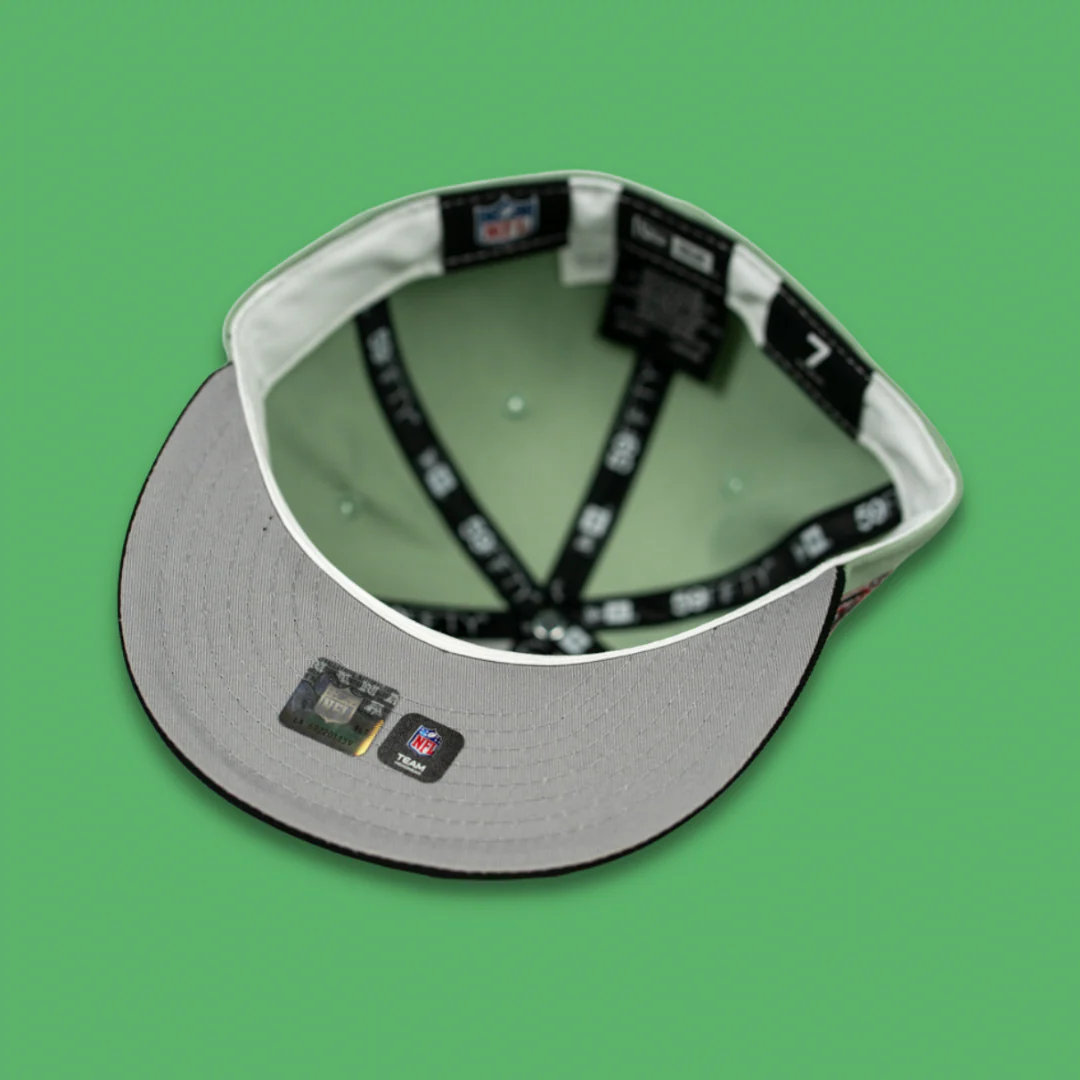 NEW ERA “EVEREST” SAN FRANCISCO 49ERS FITTED HAT (EVEREST GREEN/BLACK) - Image 3