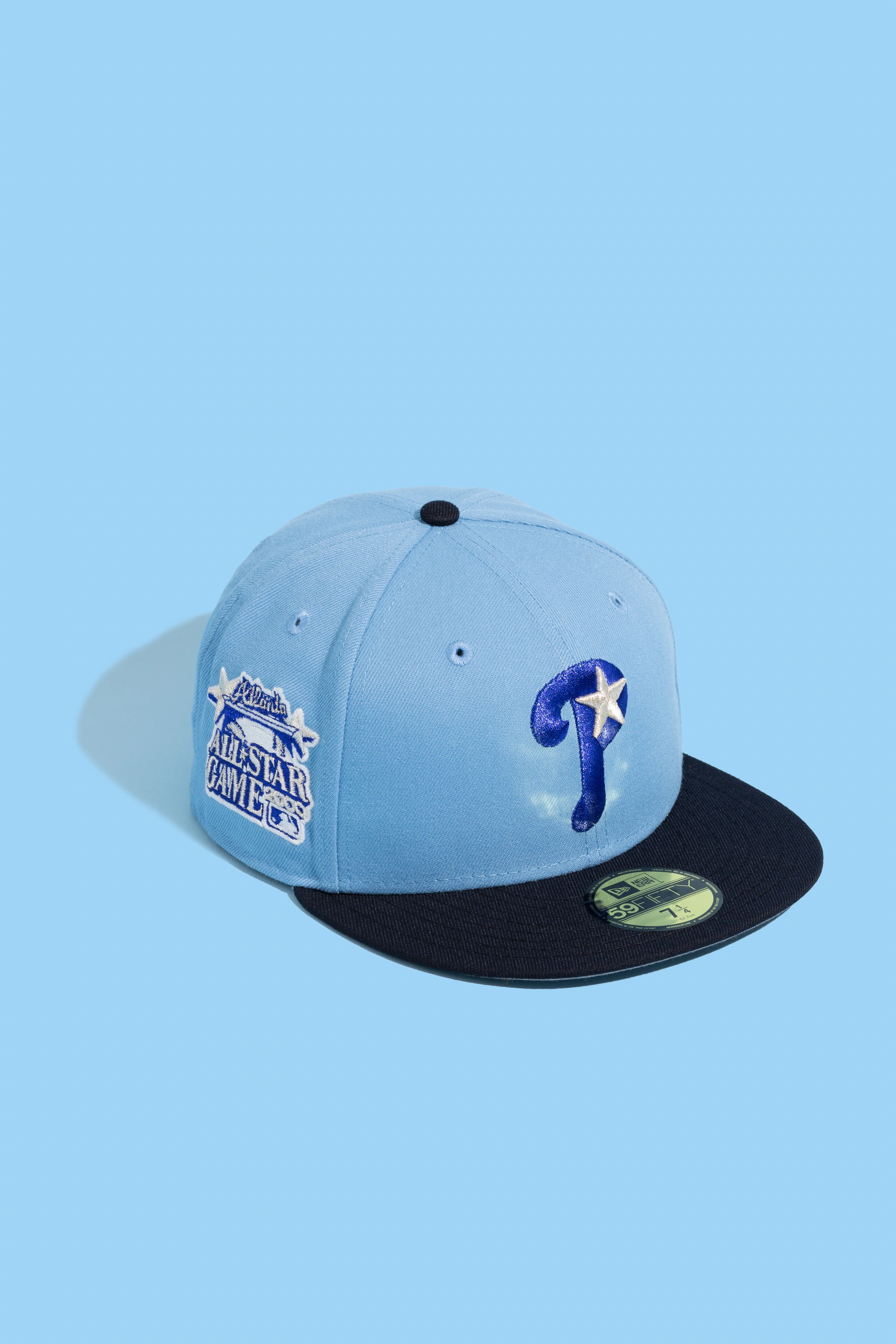 NEW ERA “SMACK" PHILADELPHIA PHILLIES FITTED HAT (SKY BLUE/NAVY)