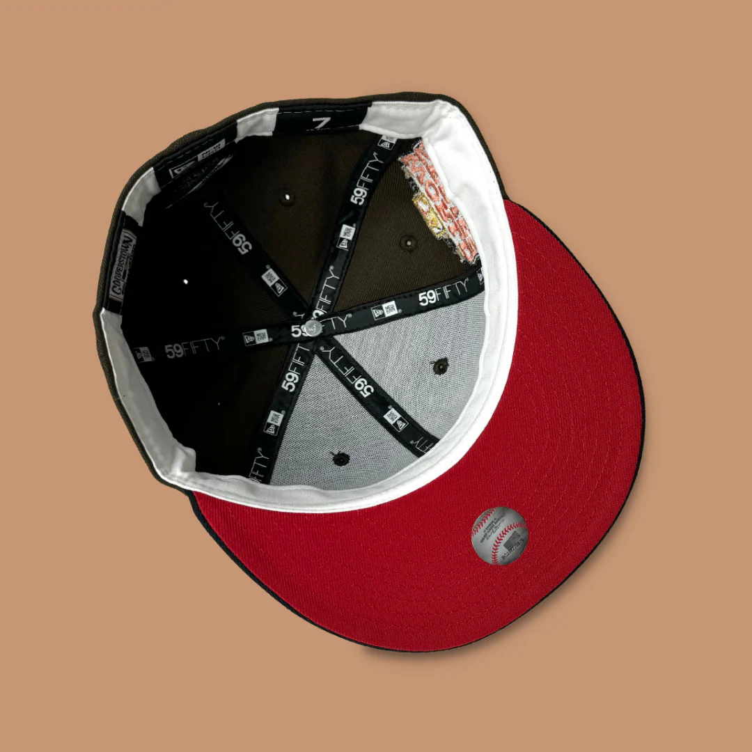 NEW ERA “FRE-CLAY" SF GIANTS FITTED HAT (BROWN/NAVY/RED) - Image 3