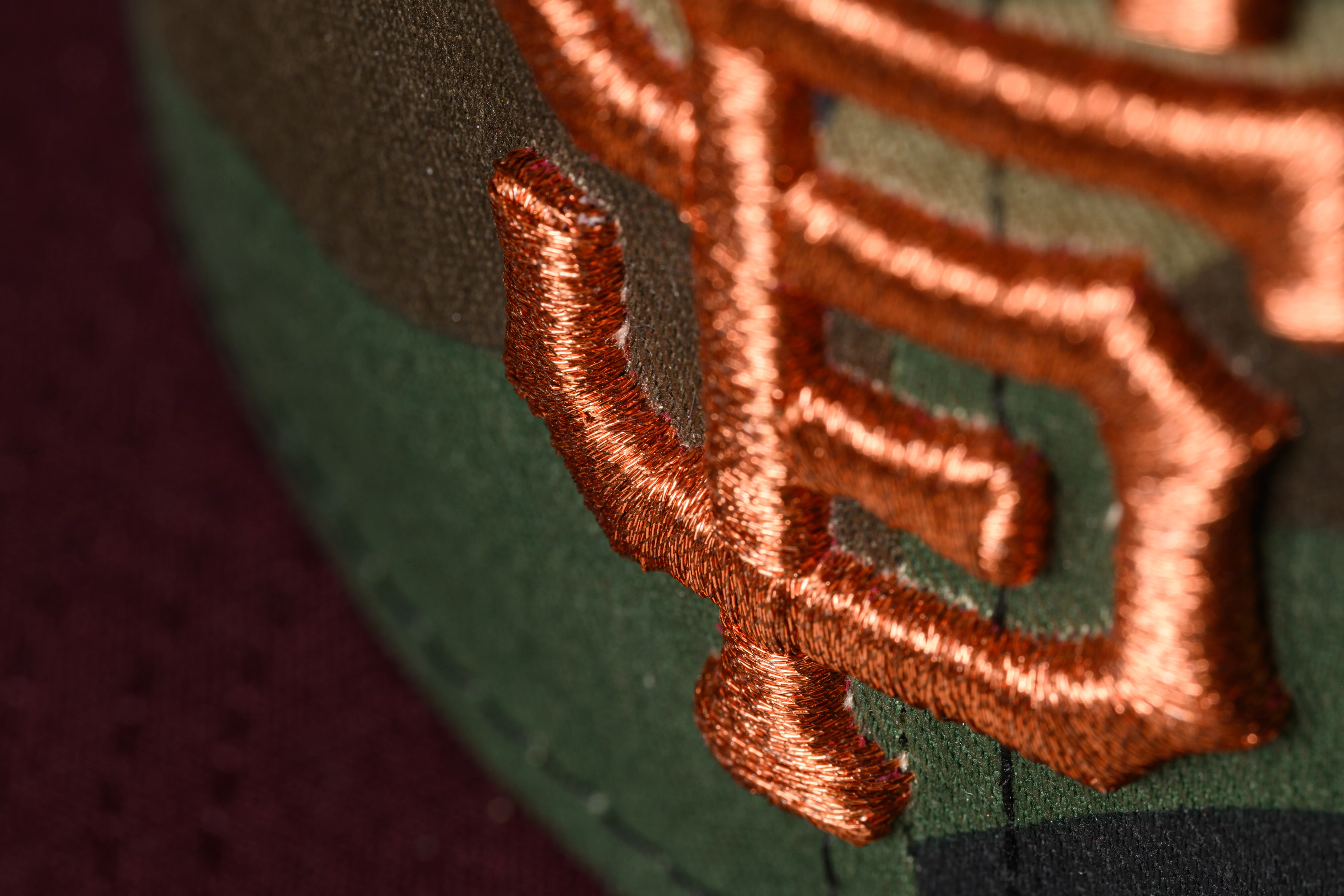 NEW ERA "COPPER N CAMO" SF GIANTS FITTED HAT (WOODLAND CAMO/MAROON) - Image 6