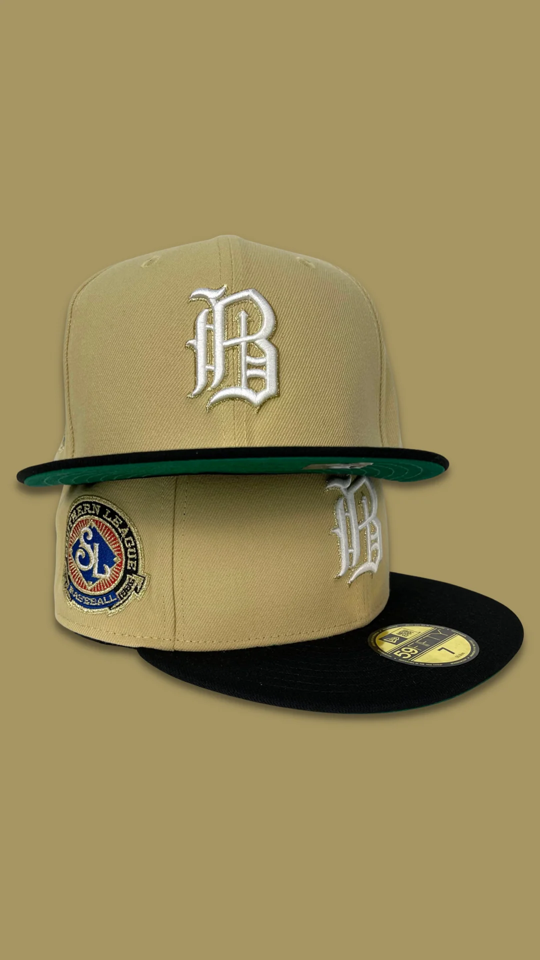 NEW ERA "GOAT" BIRMINGHAM BARONS FITTED HAT (VEGAS GOLD) - Image 2