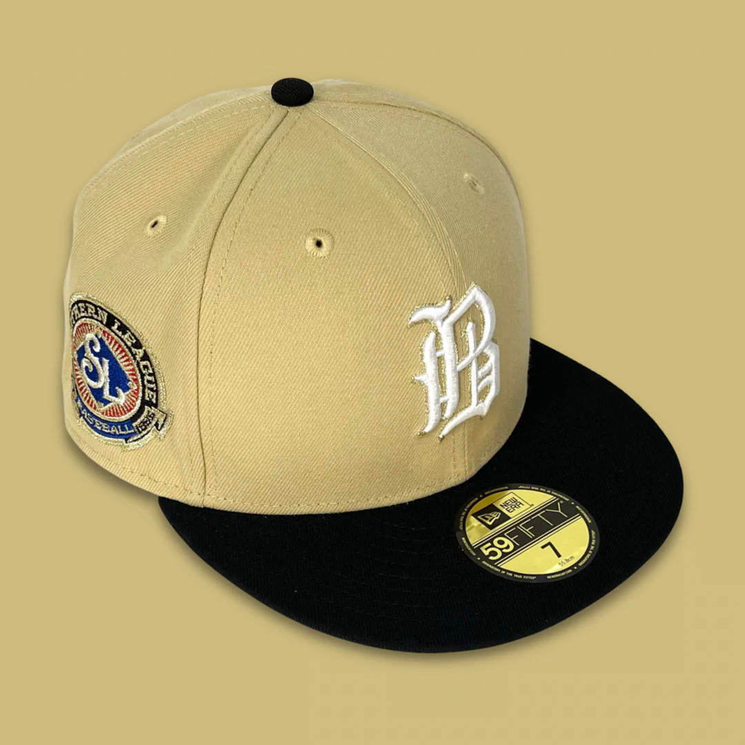NEW ERA "GOAT" BIRMINGHAM BARONS FITTED HAT (VEGAS GOLD) - Image 5