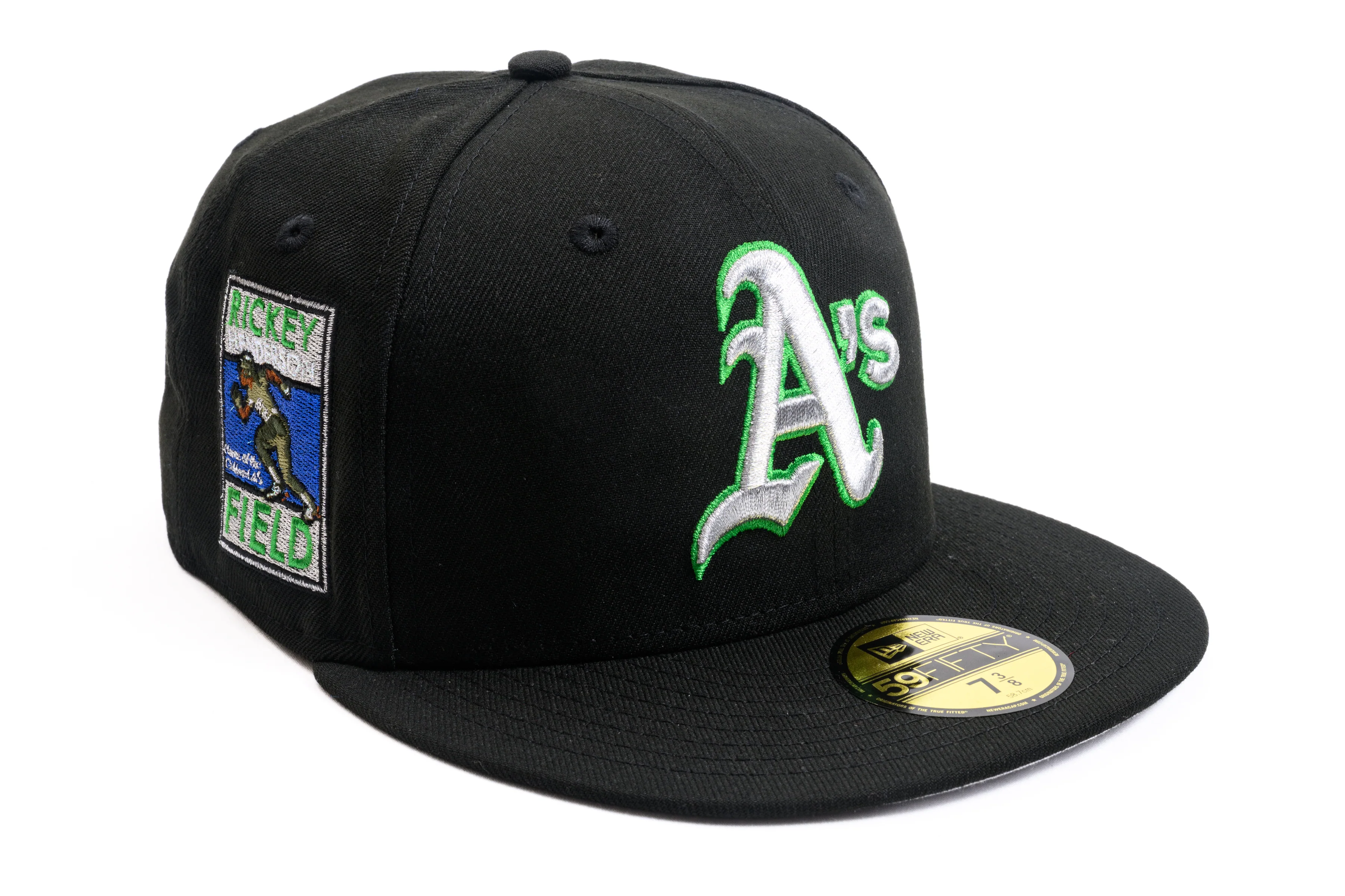 NEW ERA "TURF TALK" OAKLAND ATHLETICS FITTED HAT (BLACK)