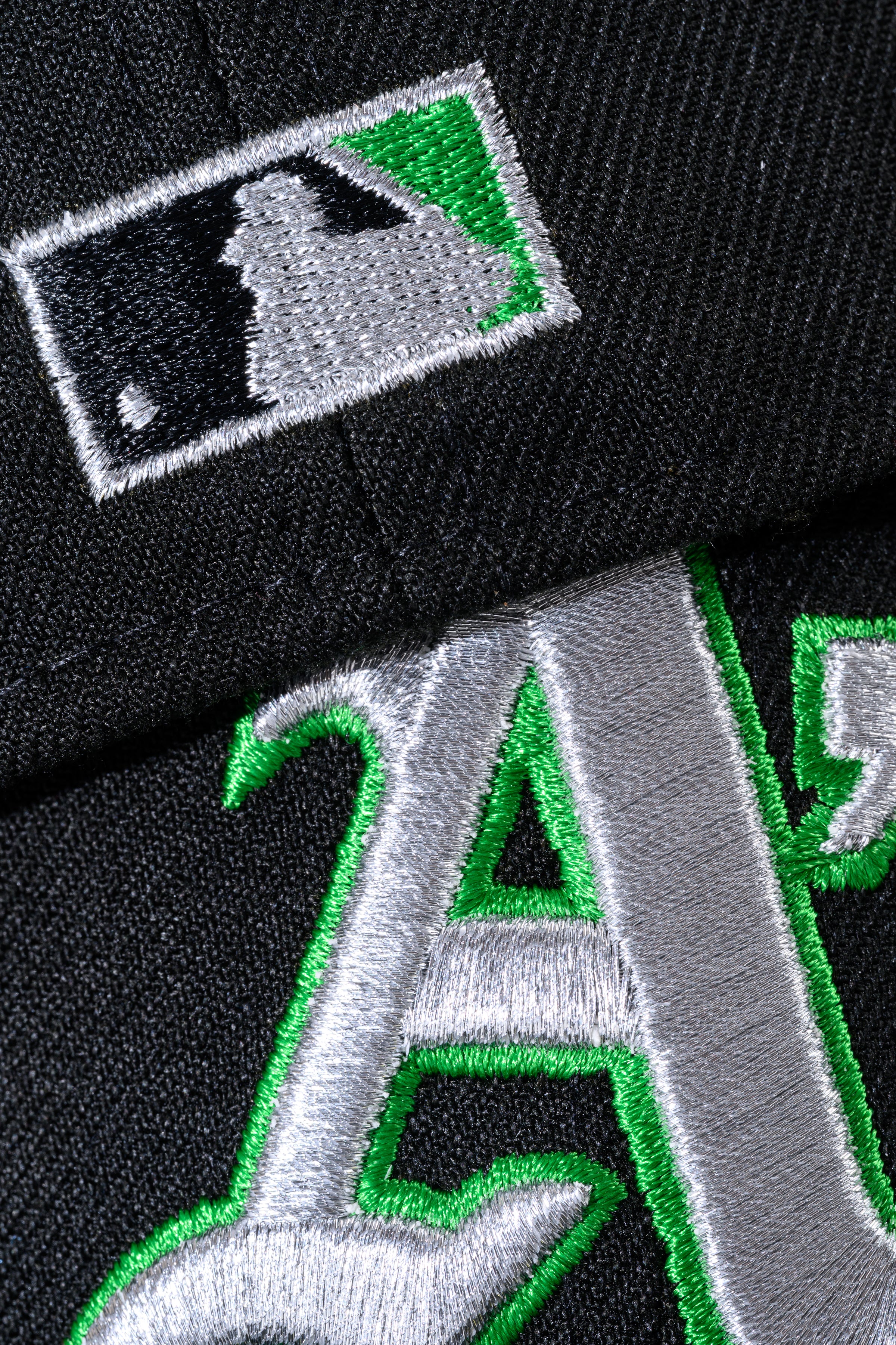 NEW ERA "TURF TALK" OAKLAND ATHLETICS FITTED HAT (BLACK) - Image 4