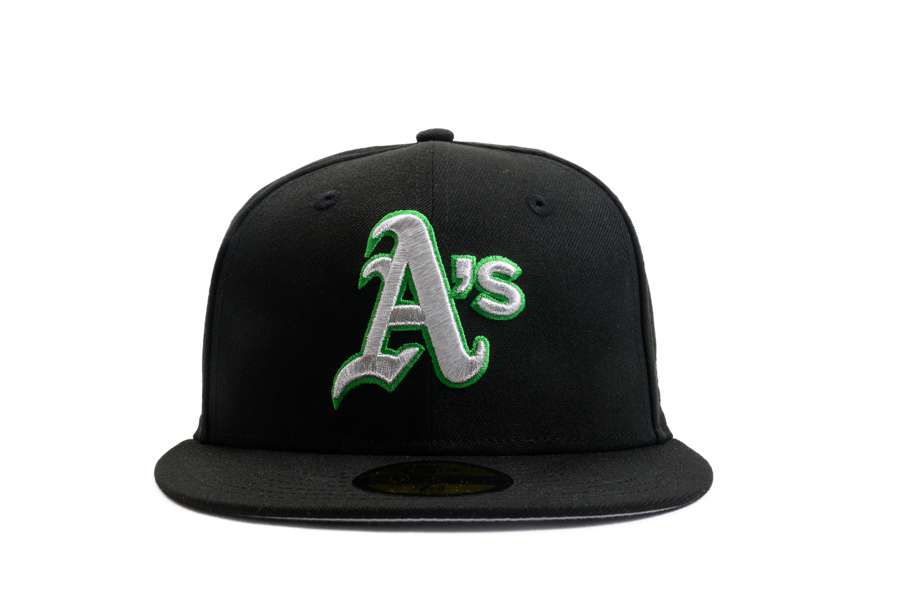 NEW ERA "TURF TALK" OAKLAND ATHLETICS FITTED HAT (BLACK) - Image 9
