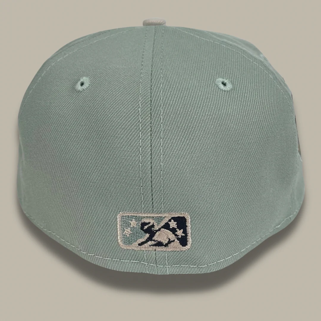 NEW ERA "HOMETOWN ROOTS" OAKLAND OAKS FITTED HAT (EVERGREEN/TAN) - Image 5