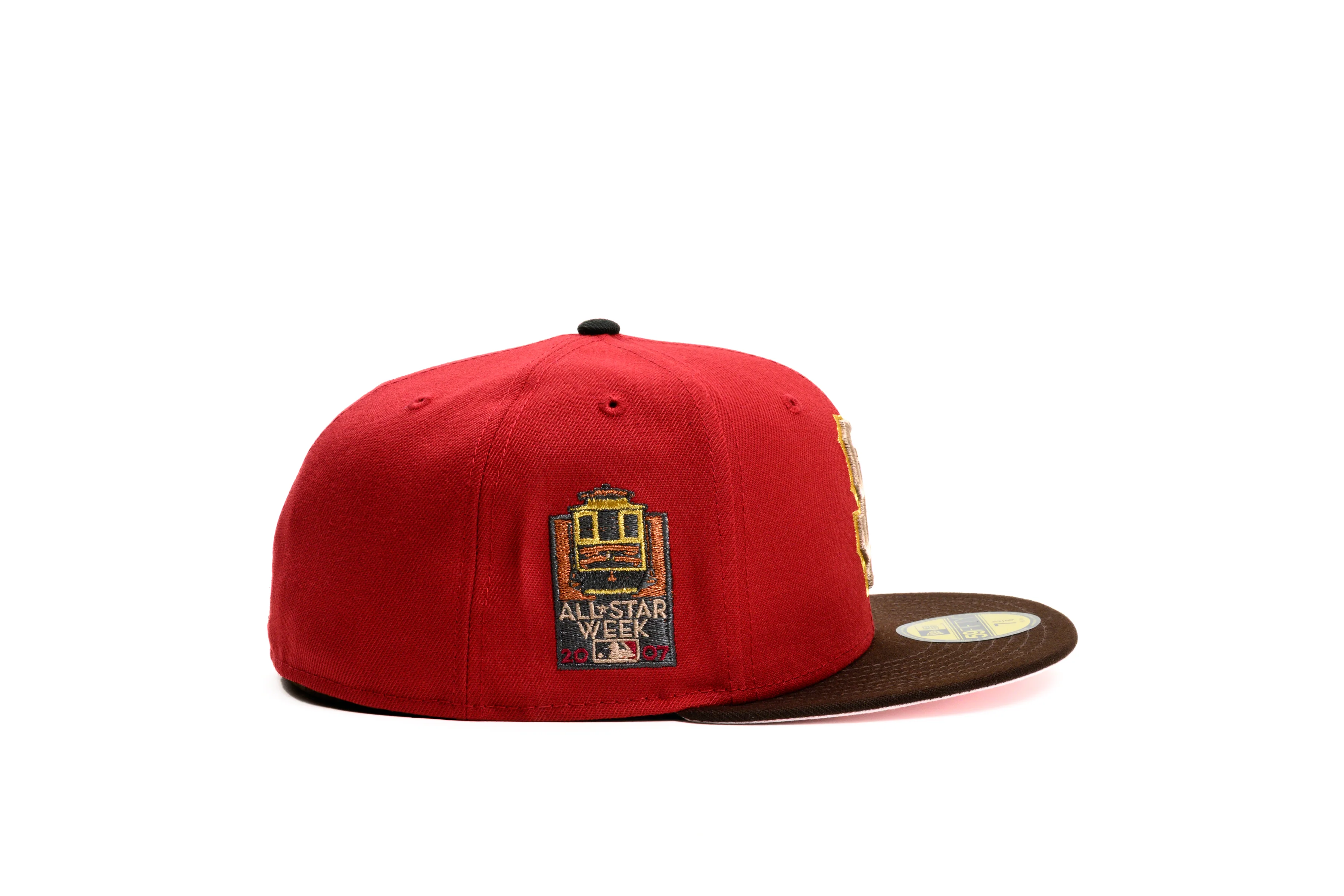 NEW ERA "HOPR” SAN FRANCISCO GIANTS FITTED HAT (PINOT RED/BROWN) - Image 13