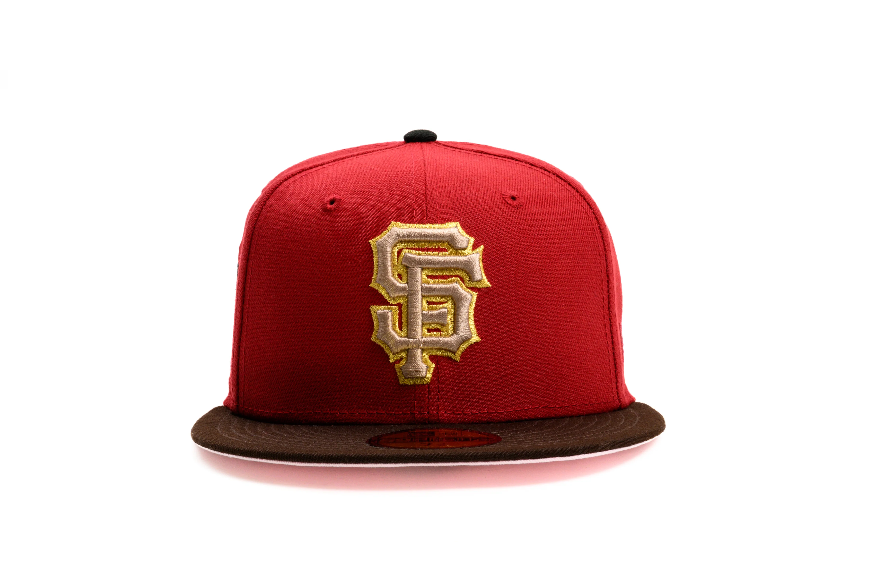 NEW ERA "HOPR” SAN FRANCISCO GIANTS FITTED HAT (PINOT RED/BROWN) - Image 7