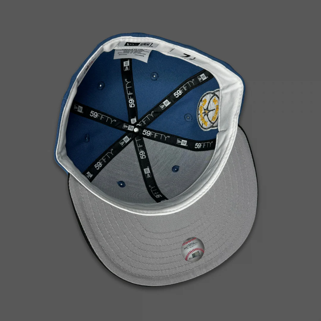 NEW ERA “STL" STL BROWNS FITTED HAT (BLUE/BLACK) - Image 4