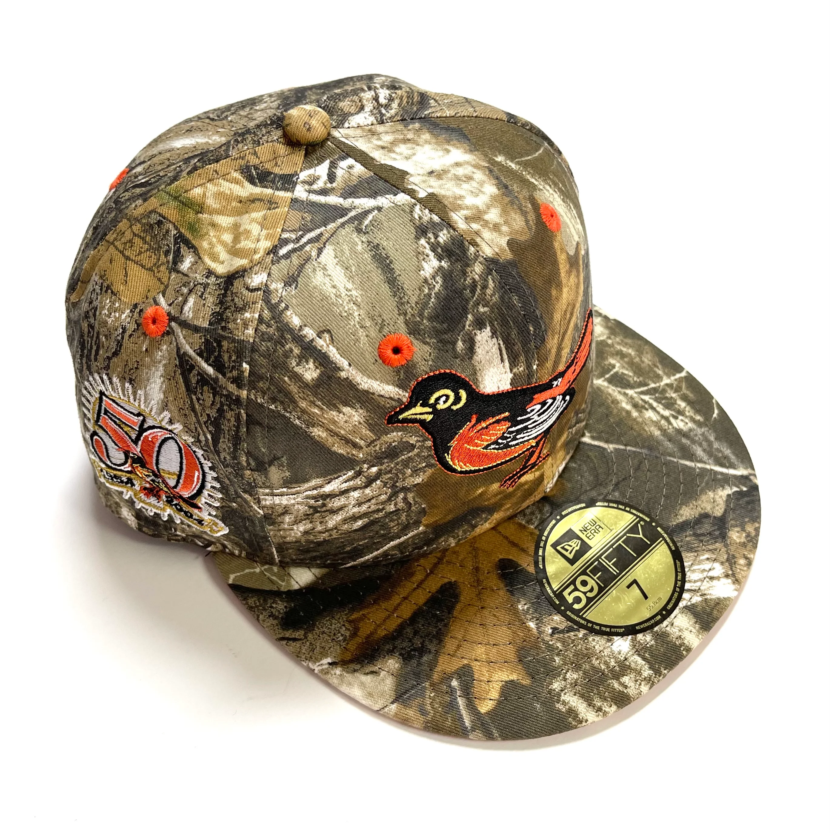 NEW ERA “HUNTING SEASON” BALTIMORE ORIOLES FITTED HAT (ORANGE UV)