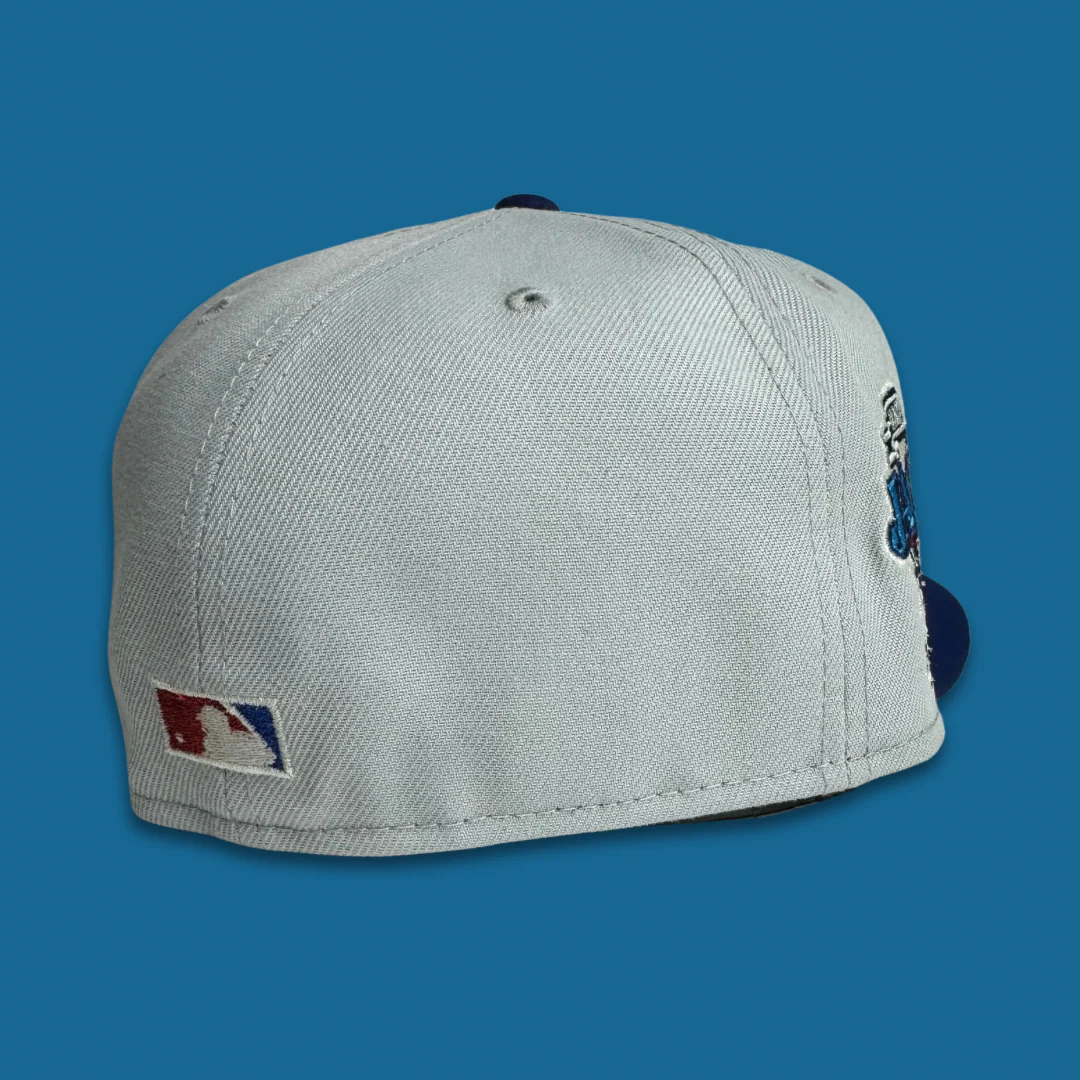 NEW ERA "ICE MAN" CLEVELAND INDIANS FITTED HAT (SNOW GRAY/DARK ROYAL) - Image 3