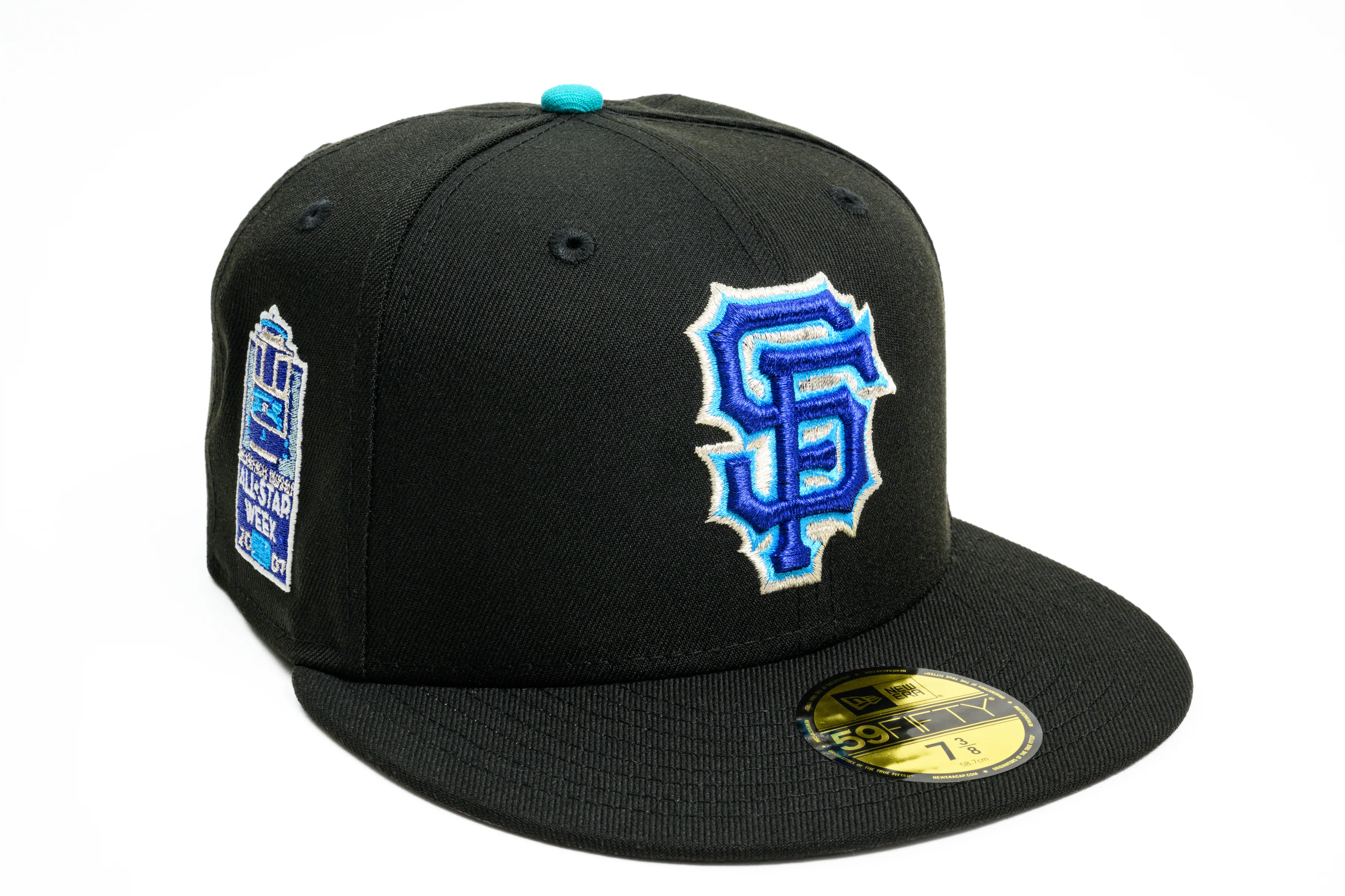 NEW ERA "ICE MAN” SAN FRANCISCO GIANTS FITTED HAT (BLACK/TEAL)