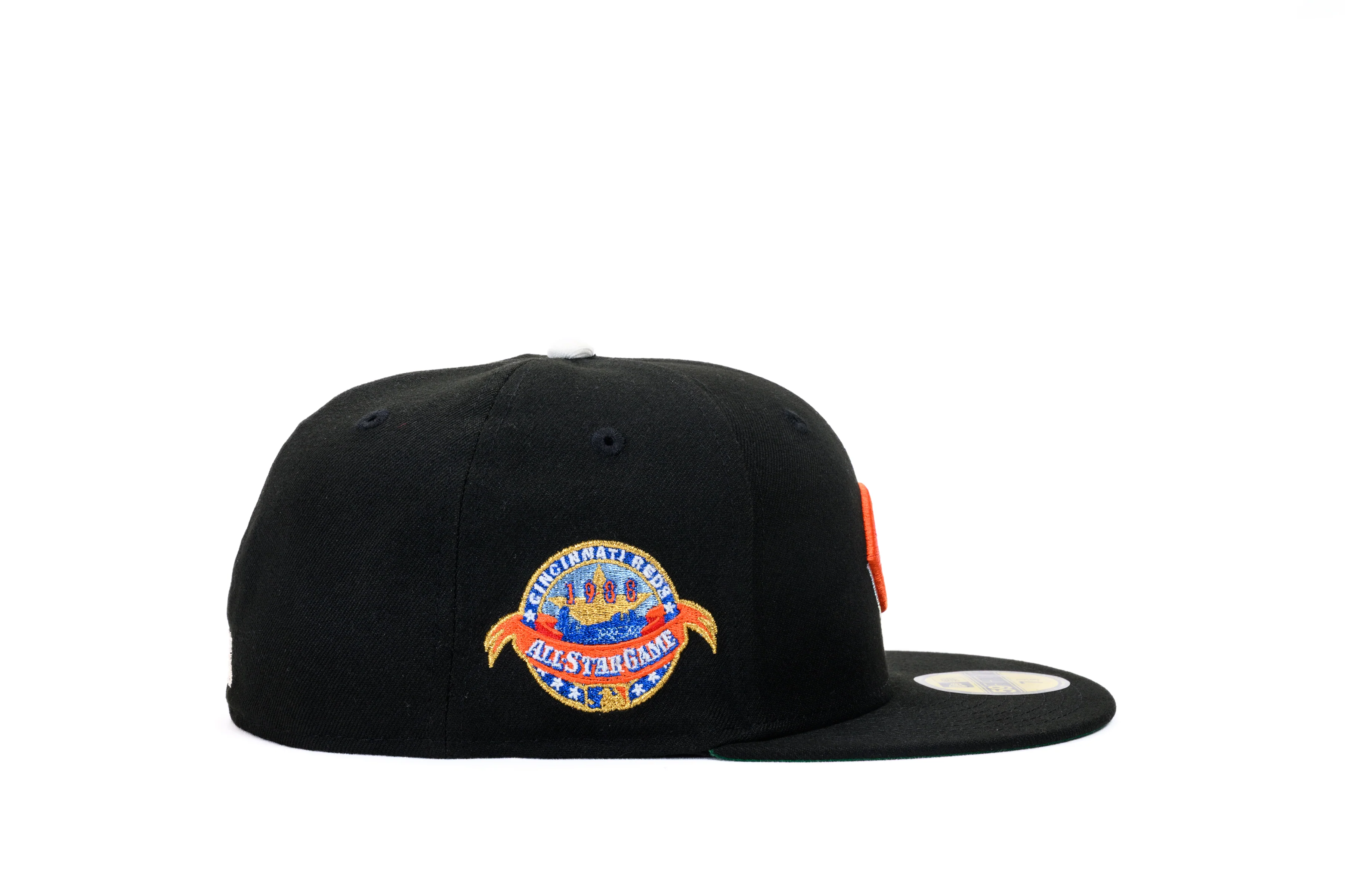 NEW ERA "ICKEY SHUFFLE" CINCINATTI REDS FITTED HAT (BLACK/ORANGE) - Image 8