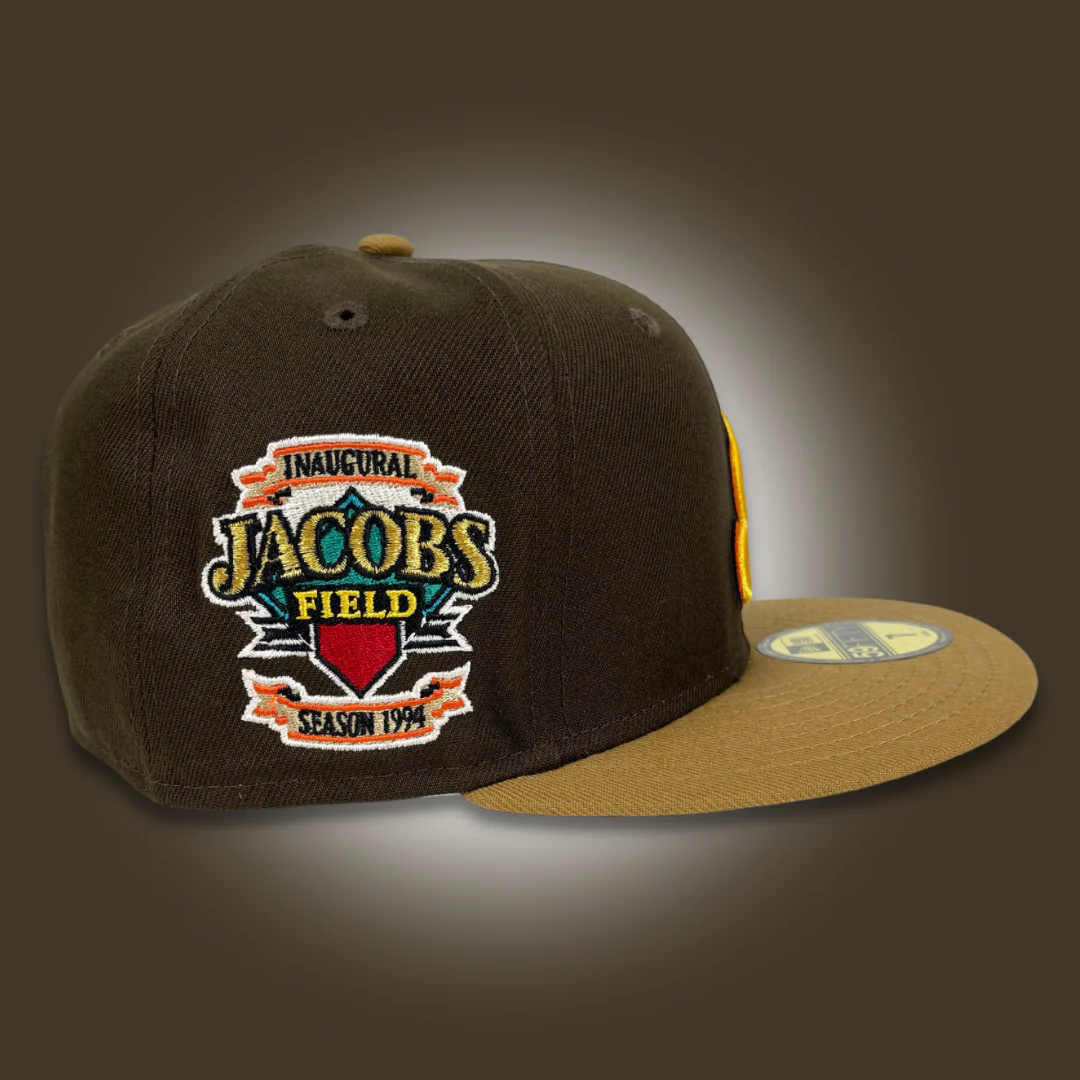 NEW ERA "INDIANA" CLEVLAND INDIANS FITTED HAT (BROWN/TAN) - Image 2