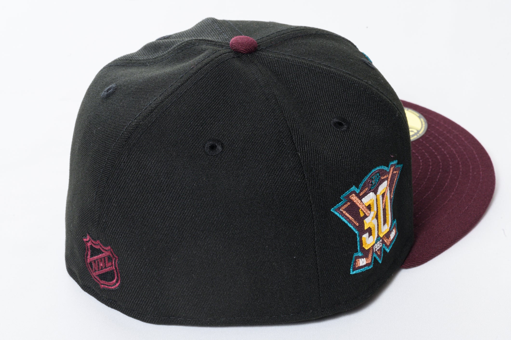 NEW ERA "INSTANT VINTAGE" ANAHEIM DUCKS FITTED HAT (MAROON/BLACK) - Image 3