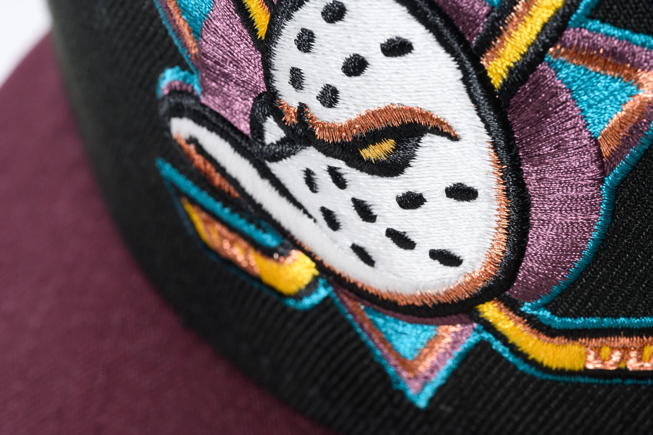 NEW ERA "INSTANT VINTAGE" ANAHEIM DUCKS FITTED HAT (MAROON/BLACK) - Image 7
