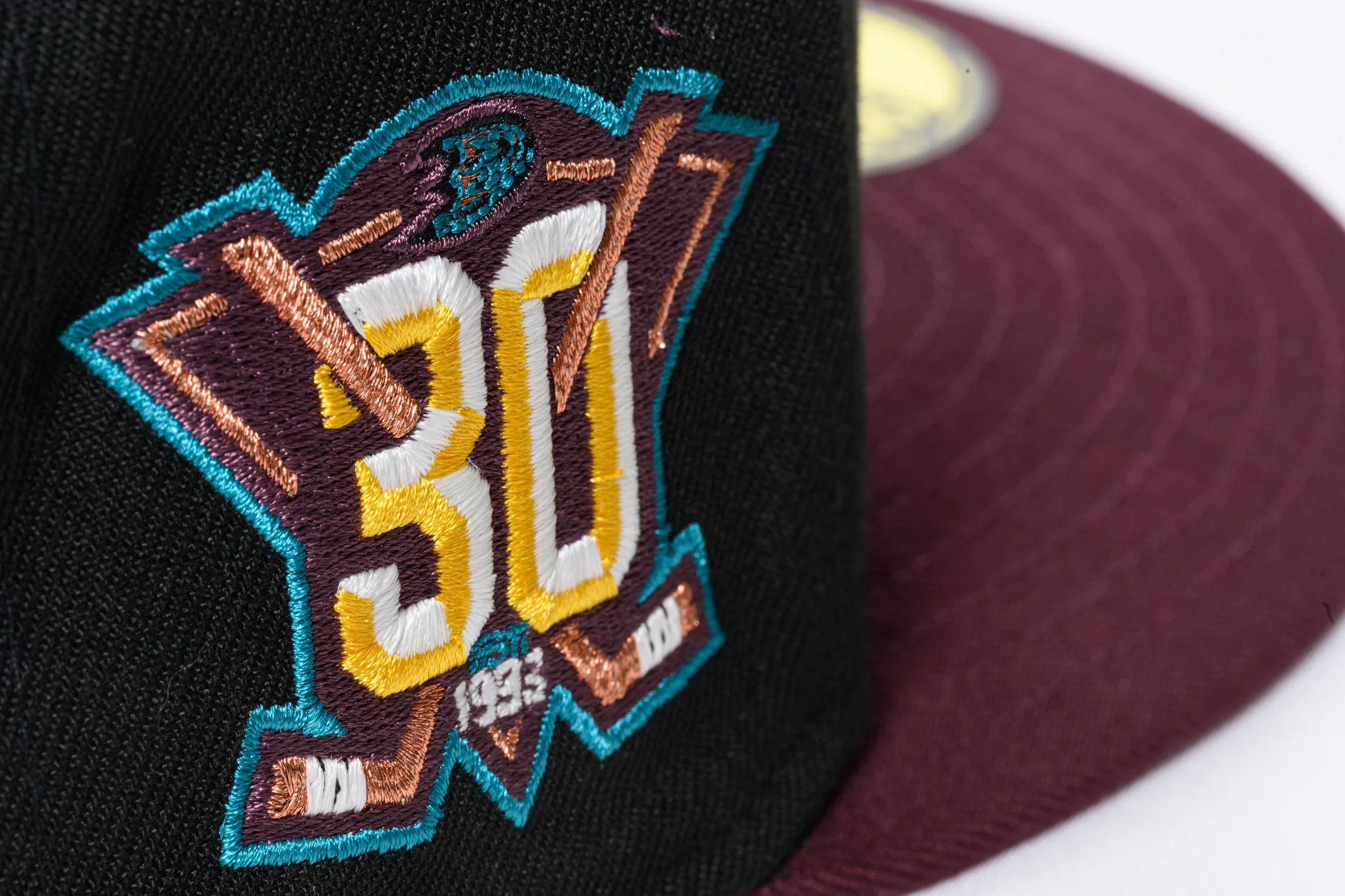 NEW ERA "INSTANT VINTAGE" ANAHEIM DUCKS FITTED HAT (MAROON/BLACK) - Image 9