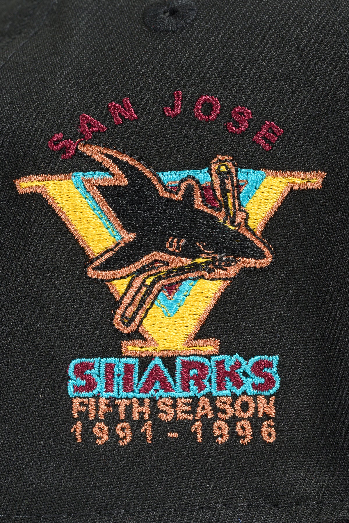NEW ERA "INSTANT VINTAGE" SAN JOSE SHARKS (BURGANDY/BLACK) - Image 3