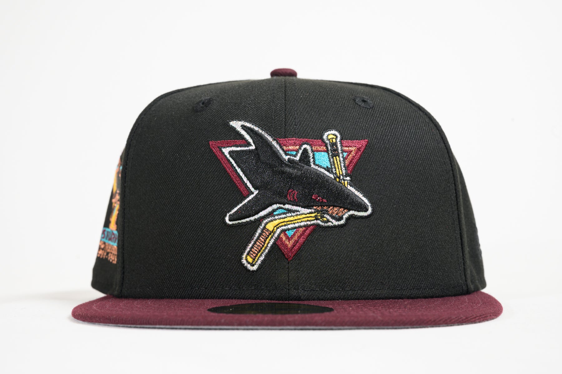 NEW ERA "INSTANT VINTAGE" SAN JOSE SHARKS (BURGANDY/BLACK) - Image 5