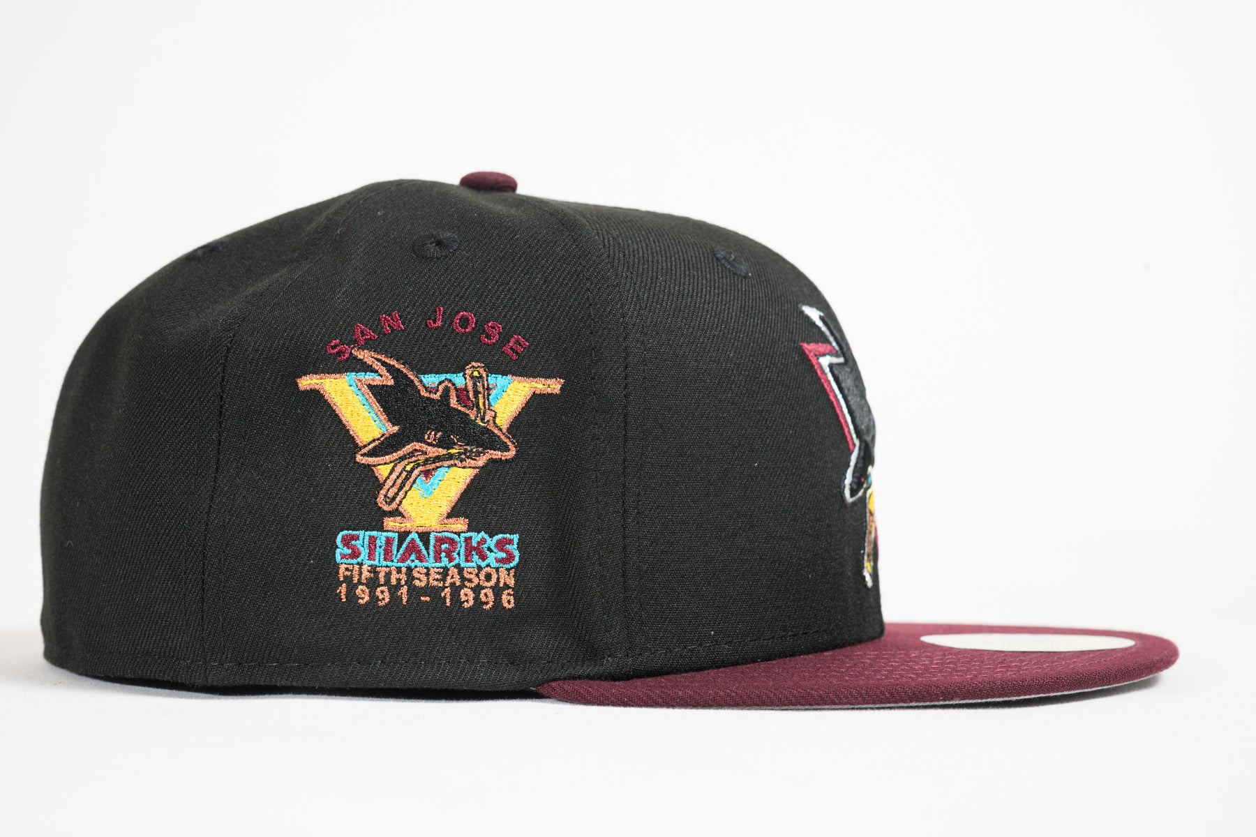 NEW ERA "INSTANT VINTAGE" SAN JOSE SHARKS (BURGANDY/BLACK) - Image 7