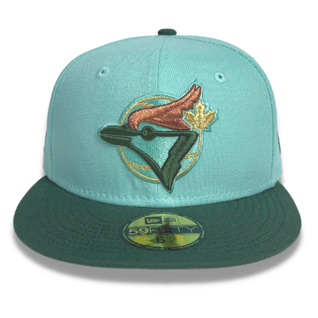 NEW ERA "JACKSON" TORONTO BLUE JAYS FITTED HAT (CLEAR MINT/DARK GREEN) - Image 2