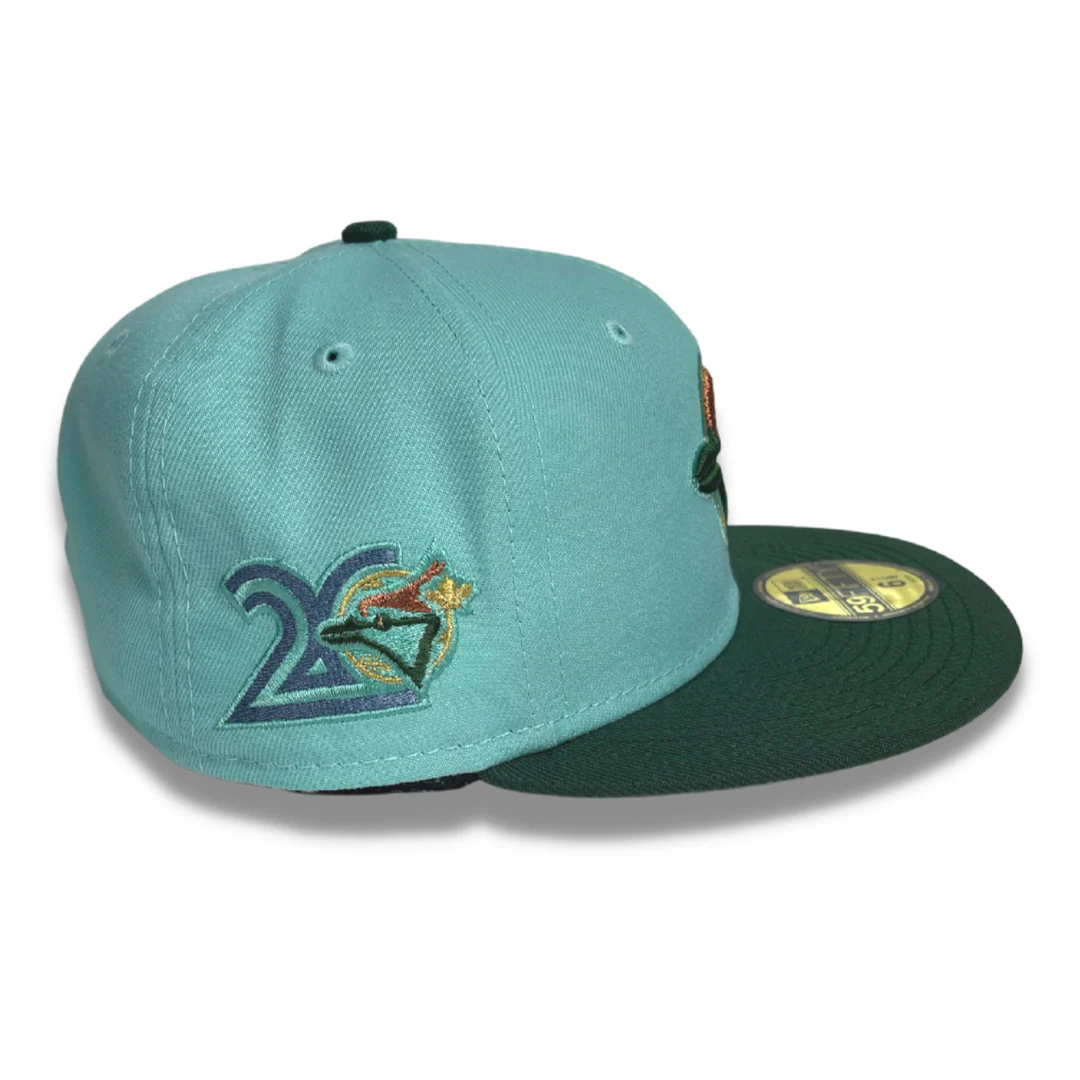 NEW ERA "JACKSON" TORONTO BLUE JAYS FITTED HAT (CLEAR MINT/DARK GREEN) - Image 3