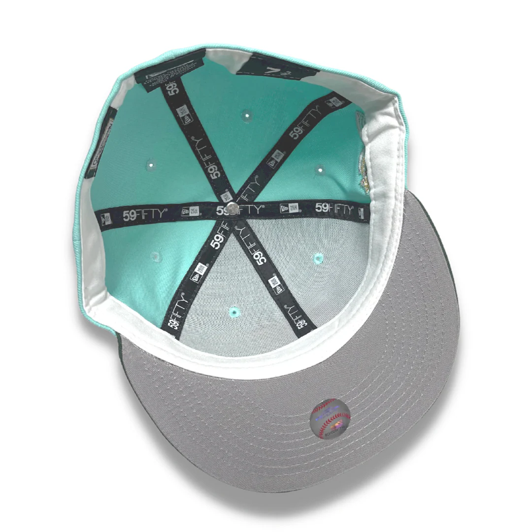 NEW ERA "JACKSON" TORONTO BLUE JAYS FITTED HAT (CLEAR MINT/DARK GREEN) - Image 5