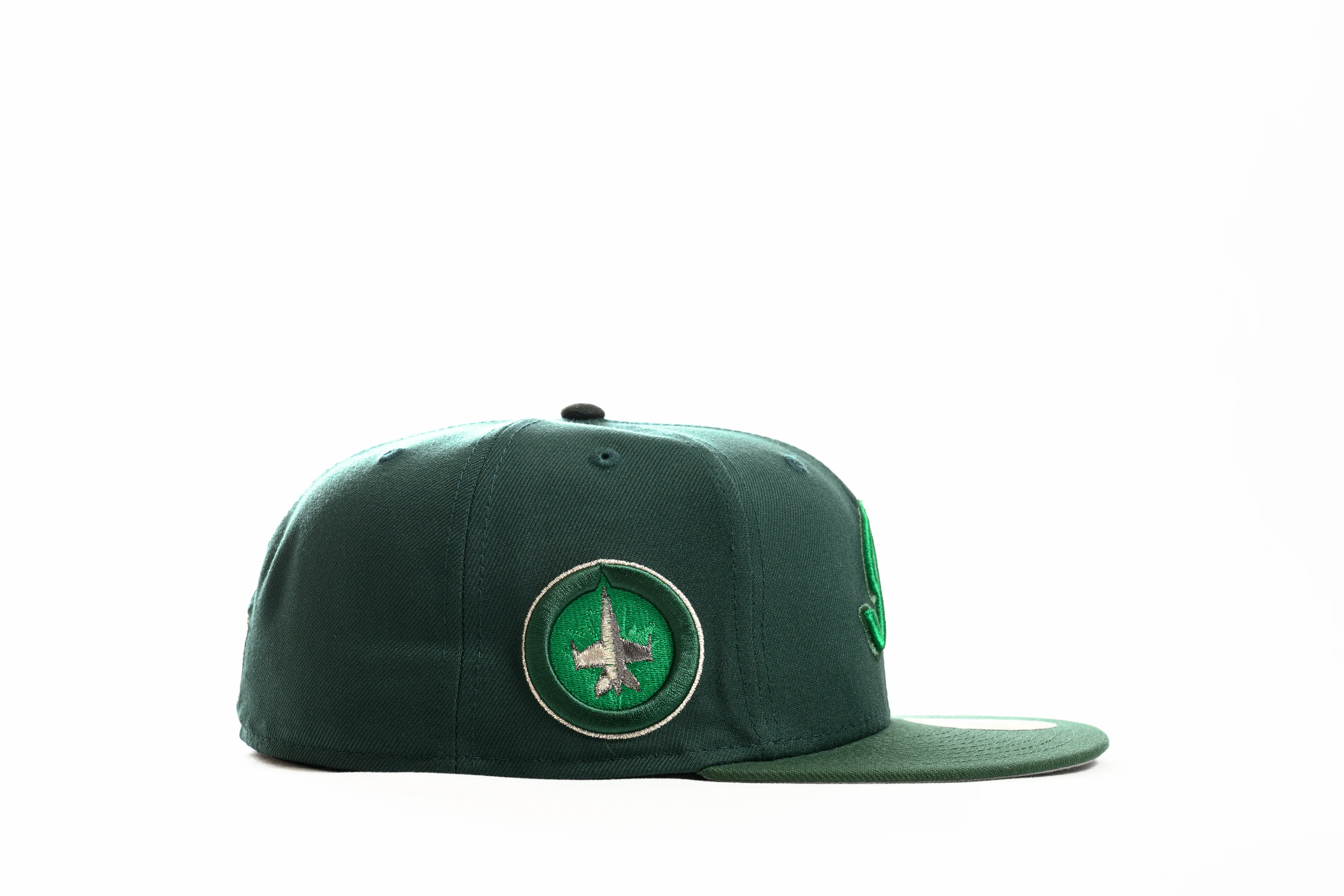 NEW ERA "JET LIFE" WINNEPEG JETS FITTED HAT (DARK GREEN/CILANTRO GREEN/BLACK - Image 5