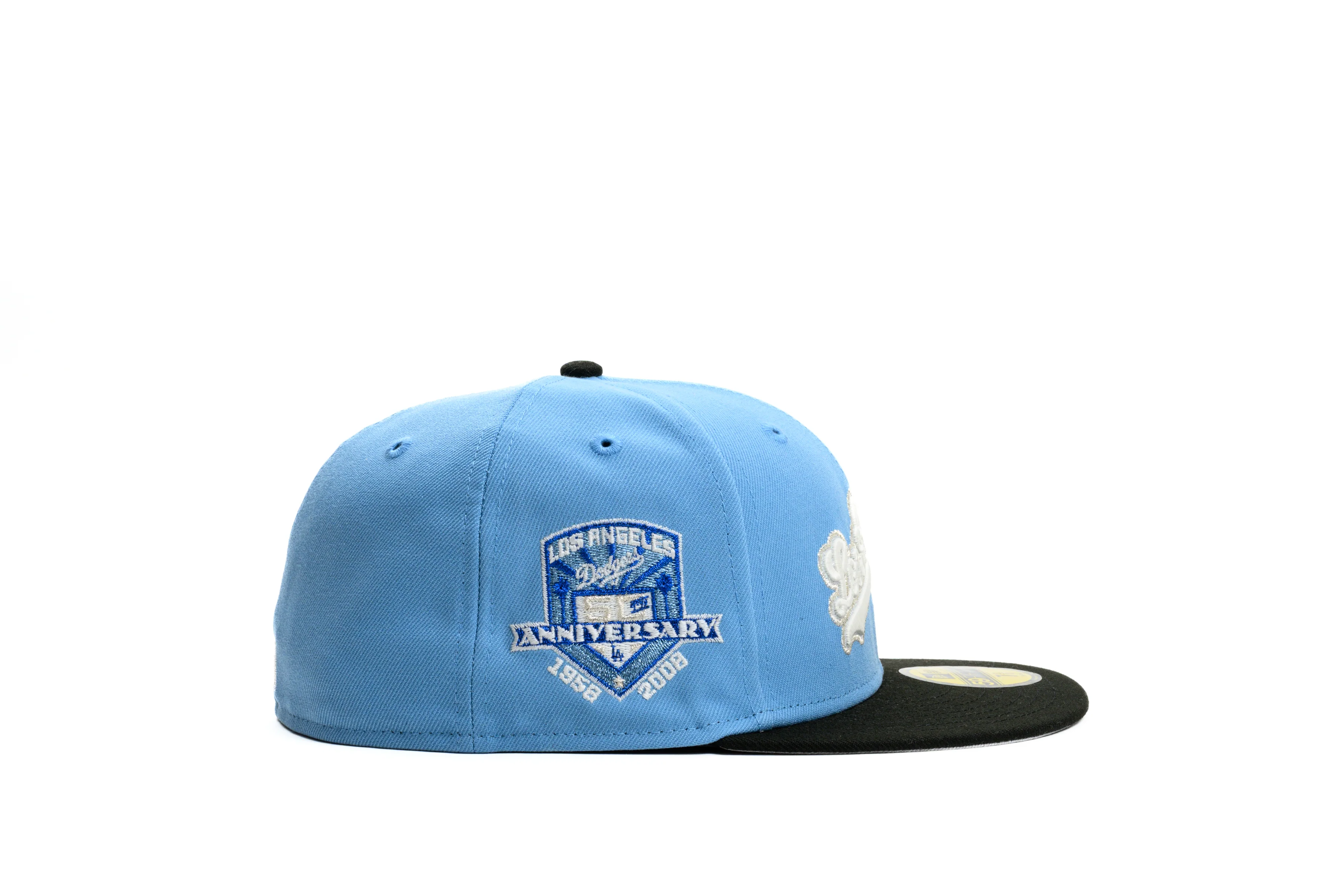NEW ERA "BOY” LOS ANGELES DODGERS FITTED HAT (SKY BLUE/BLACK) - Image 13