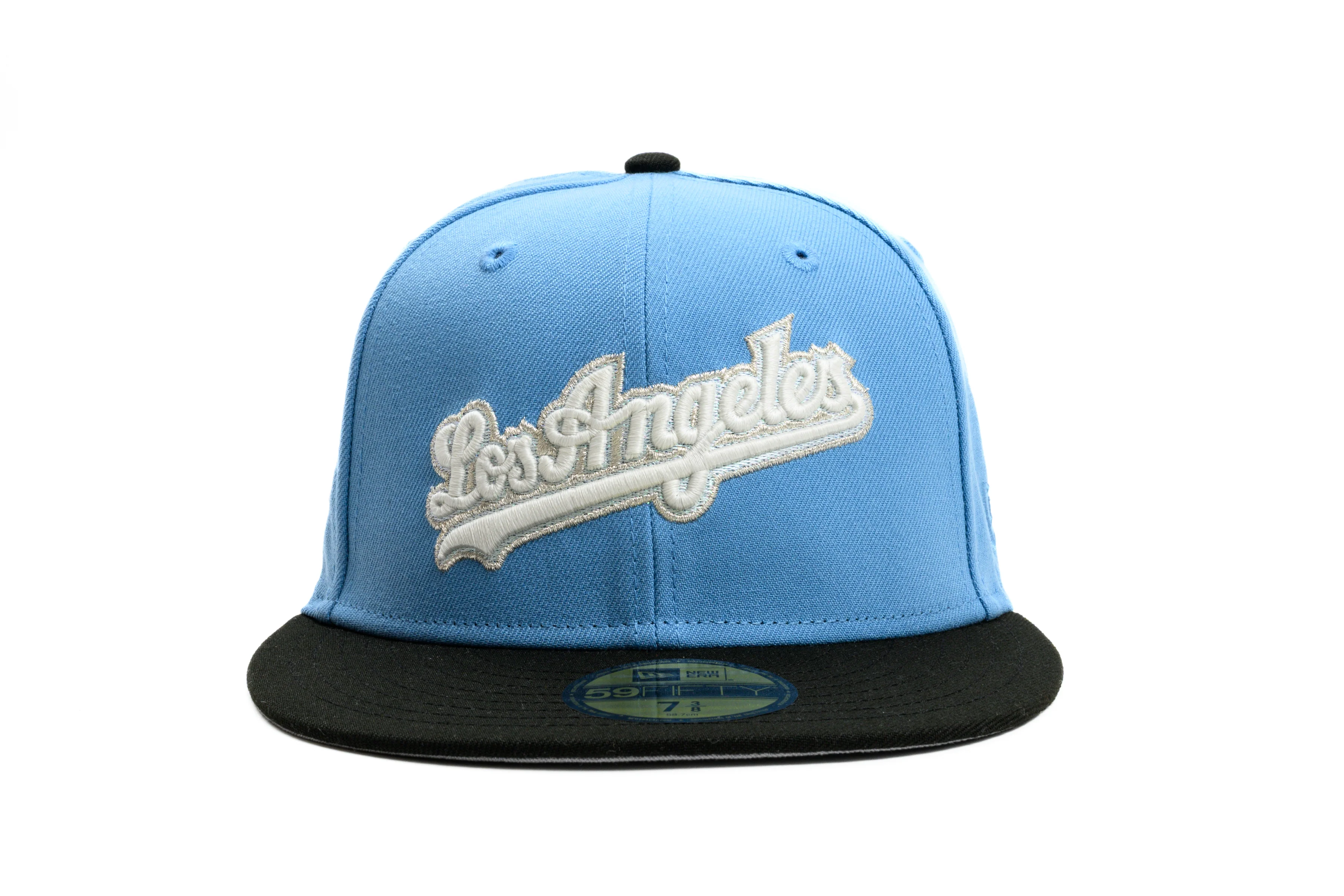 NEW ERA "BOY” LOS ANGELES DODGERS FITTED HAT (SKY BLUE/BLACK) - Image 5