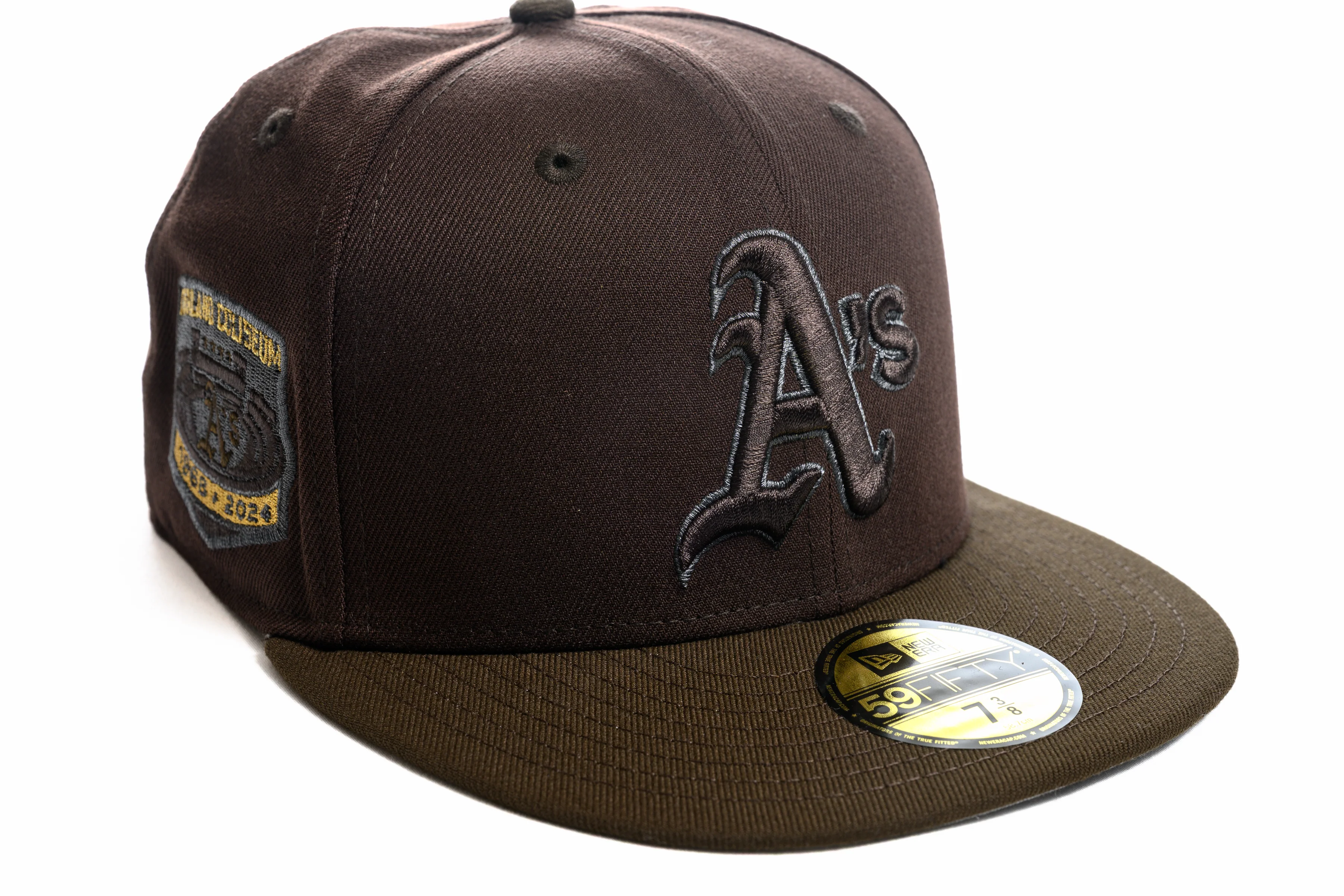 NEW ERA "KANE" OAKLAND A'S FITTED HAT (BURNT WOOD/WALNUT)