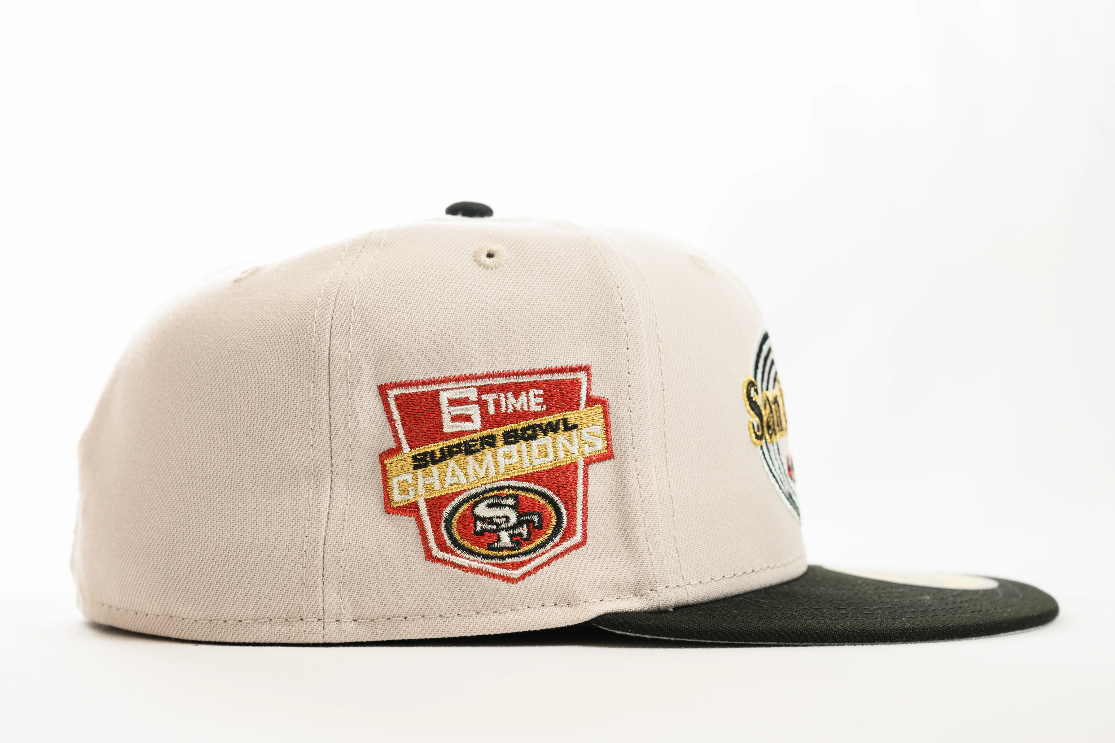 NEW ERA "KEZAR" SAN FRANCISCO 49ERS FITTED HAT (STONE GREY/BLACK) - Image 7