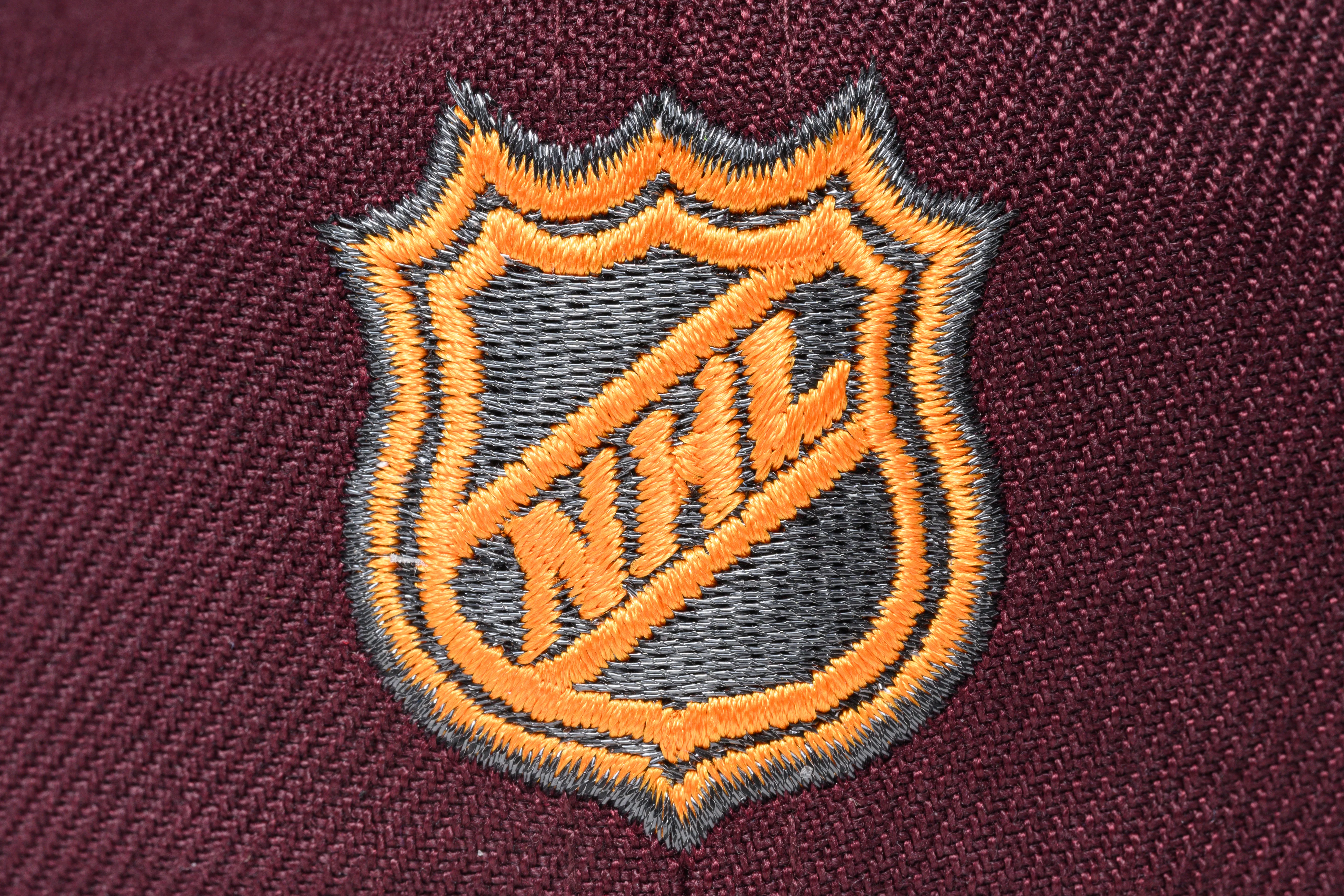NEW ERA "KNUCKLE PUCK" ANAHEIM DUCKS FITTED HAT (MAROON/TEAL/GOLD) - Image 2