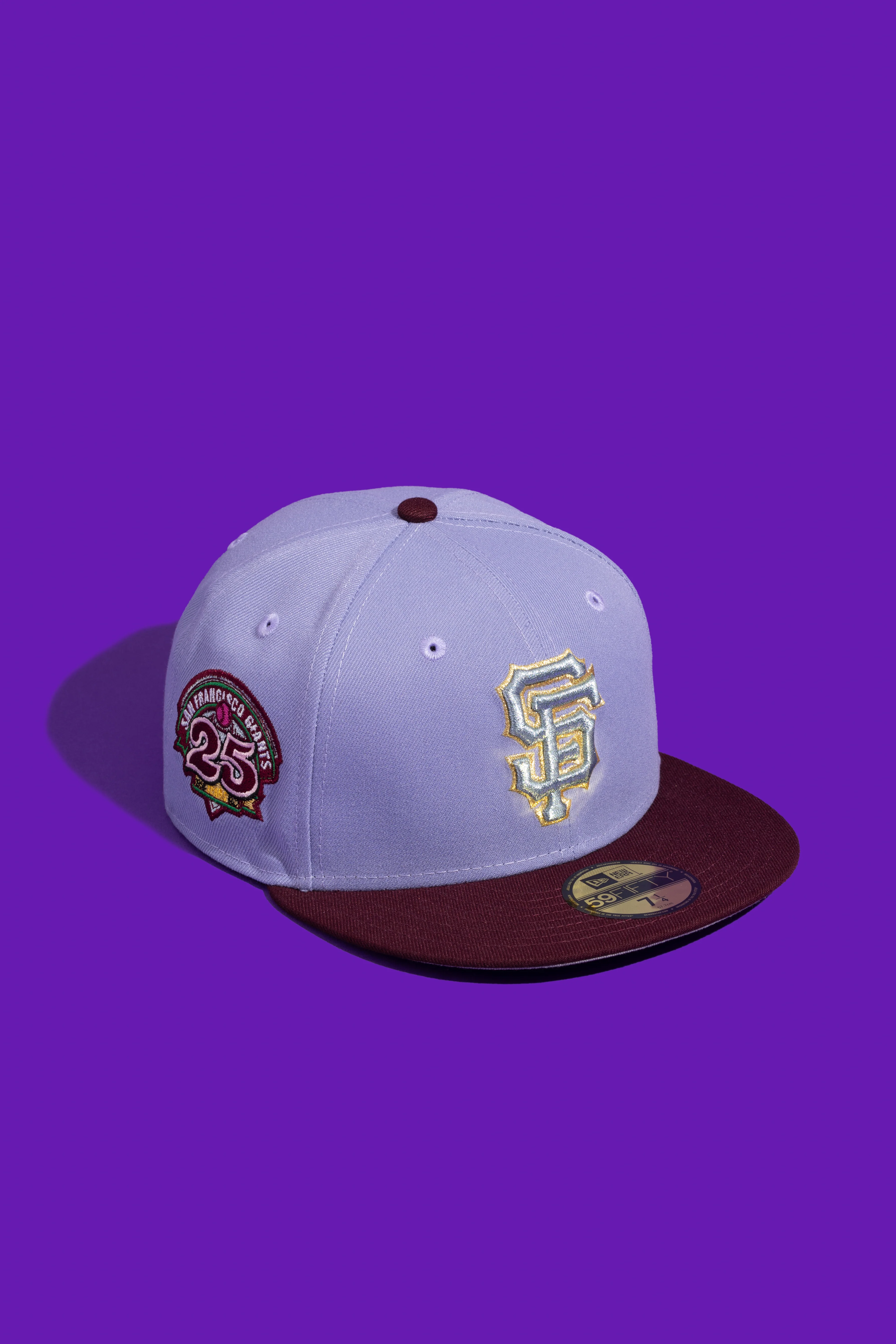 NEW ERA “WILD ORCHID” SF GIANTS FITTED HAT (LAVENDER/MAROON)