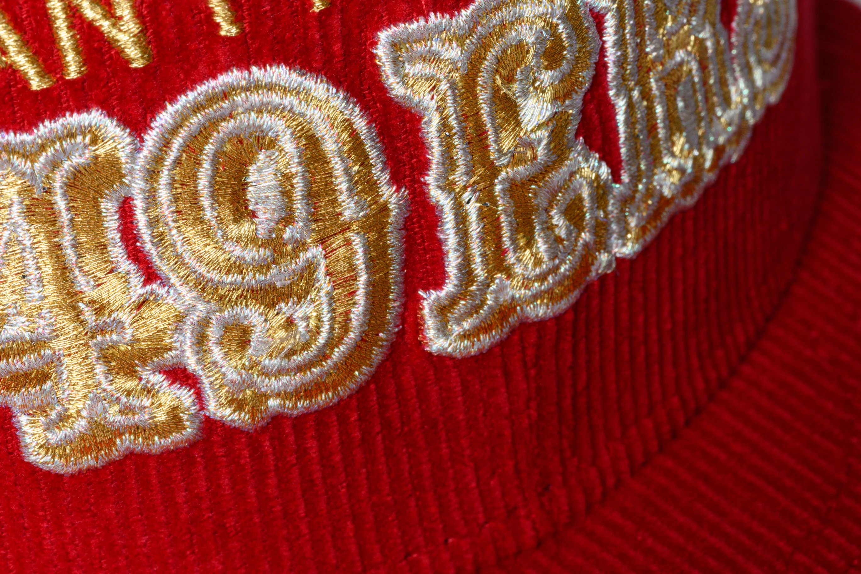 NEW ERA "LOLO" SAN FRANCISCO 49ERS FITTED HAT (RED CORDUROY) - Image 9