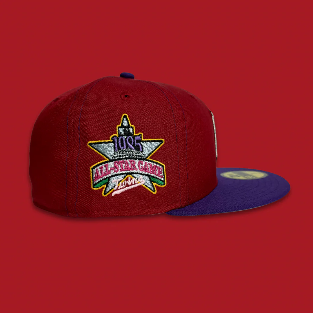 NEW ERA “MAG" MINNESOTA TWINS FITTED HAT (PURP/PINOT) - Image 2