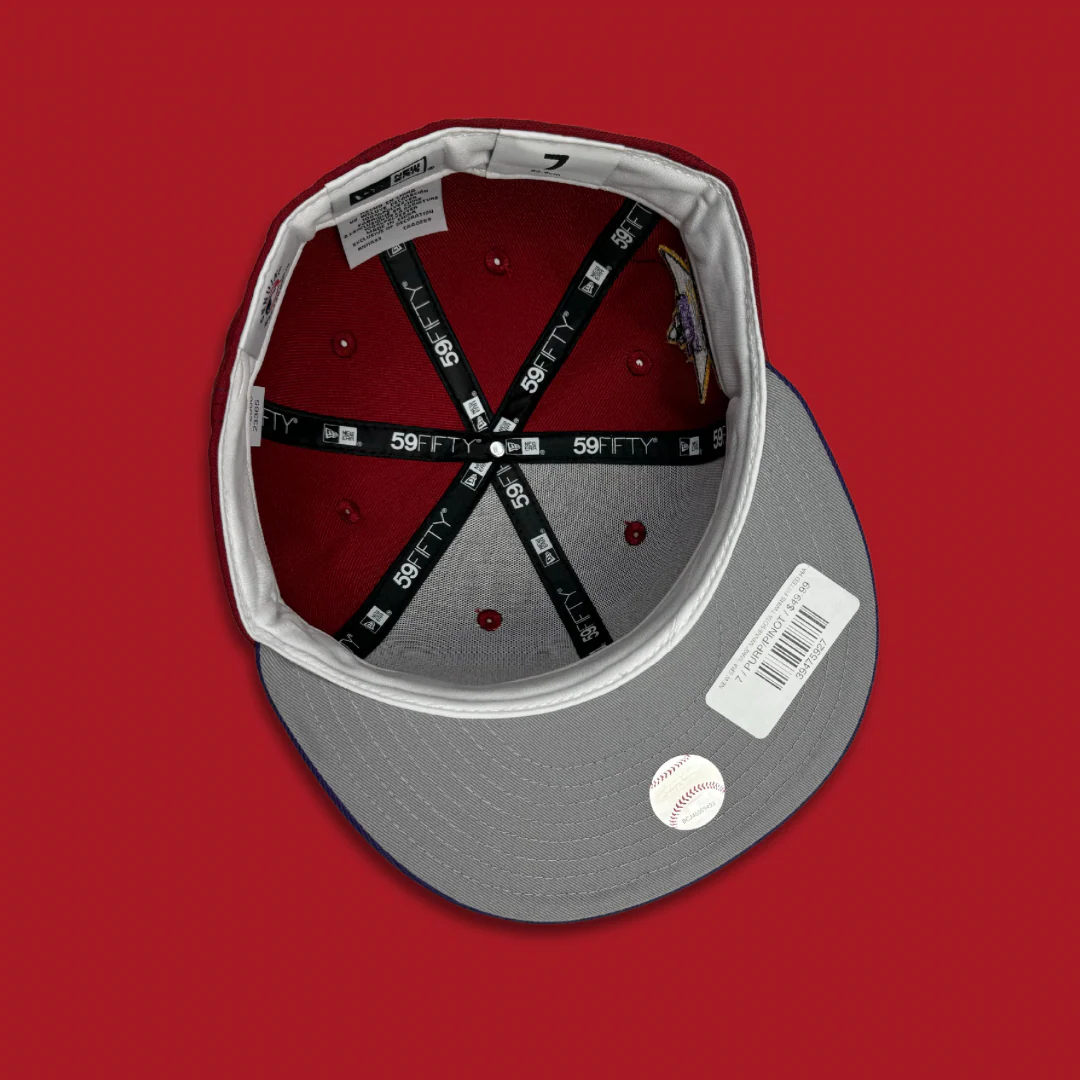 NEW ERA “MAG" MINNESOTA TWINS FITTED HAT (PURP/PINOT) - Image 4