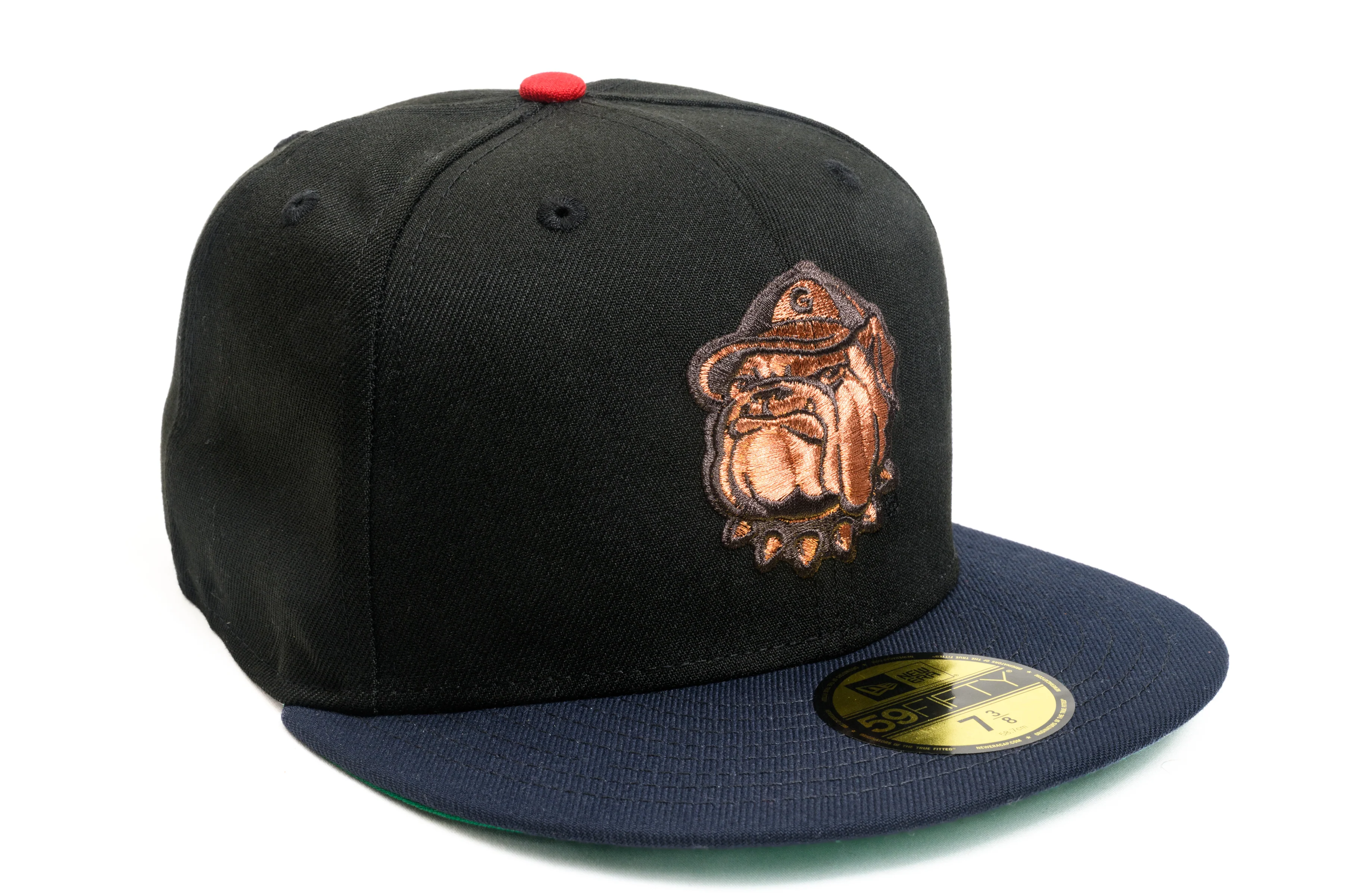 NEW ERA "MATILDA" GEORGETOWN HOYAS FITTED HAT (BLACK/NAVY/RED)