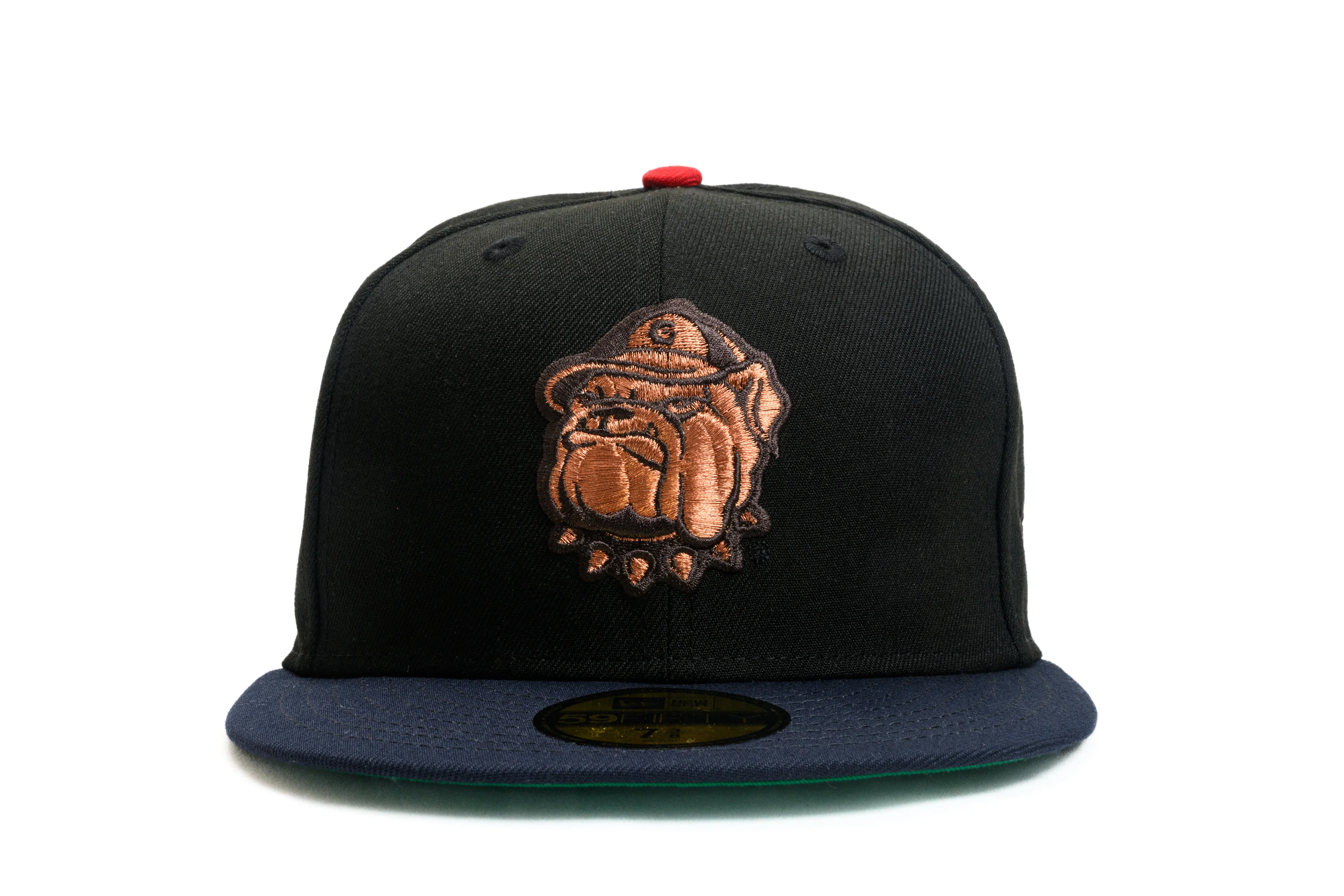NEW ERA "MATILDA" GEORGETOWN HOYAS FITTED HAT (BLACK/NAVY/RED) - Image 6