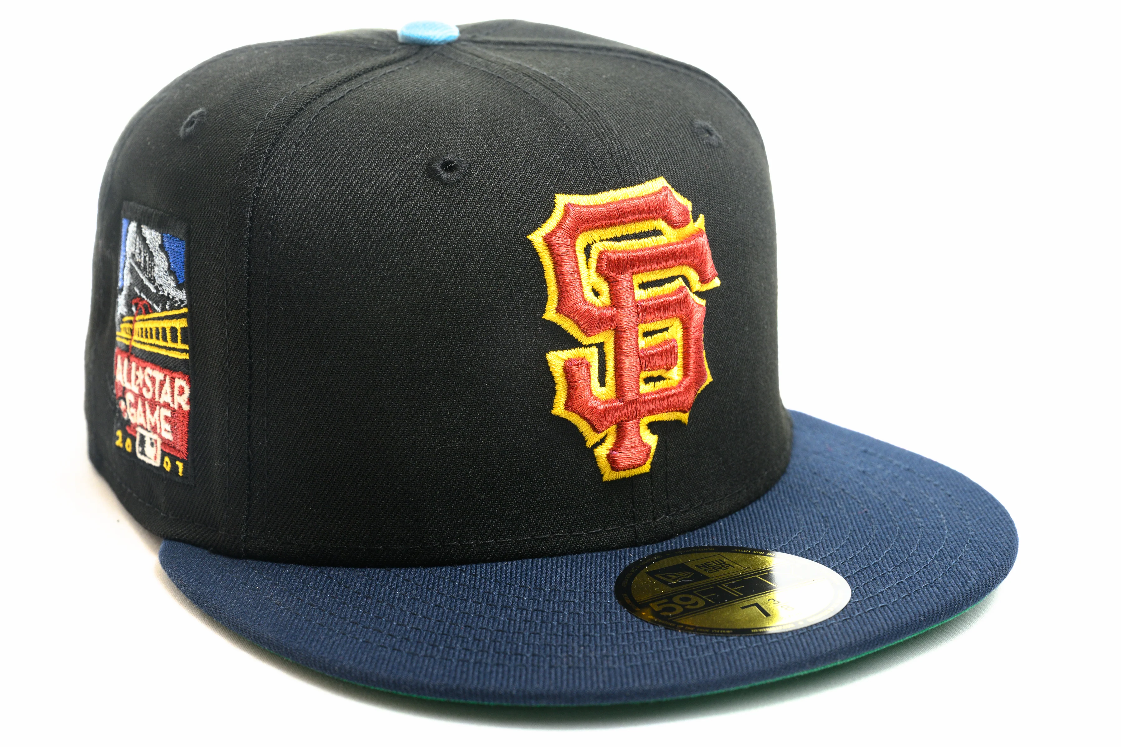 NEW ERA "MAZINGER" SAN FRANCISCO GIANTS FITTED HAT (BLACK/NAVY/LIGHT BLUE)