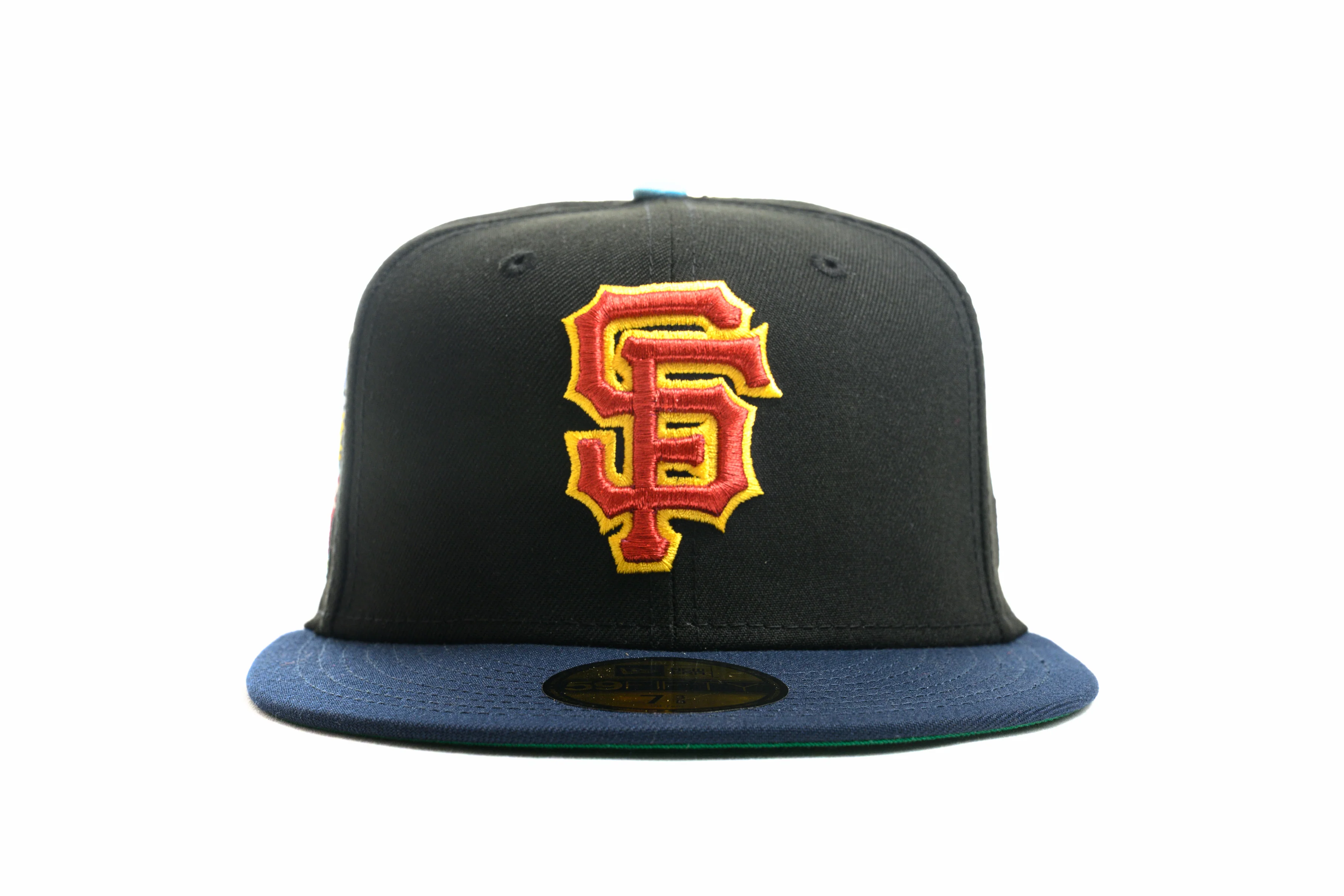 NEW ERA "MAZINGER" SAN FRANCISCO GIANTS FITTED HAT (BLACK/NAVY/LIGHT BLUE) - Image 5