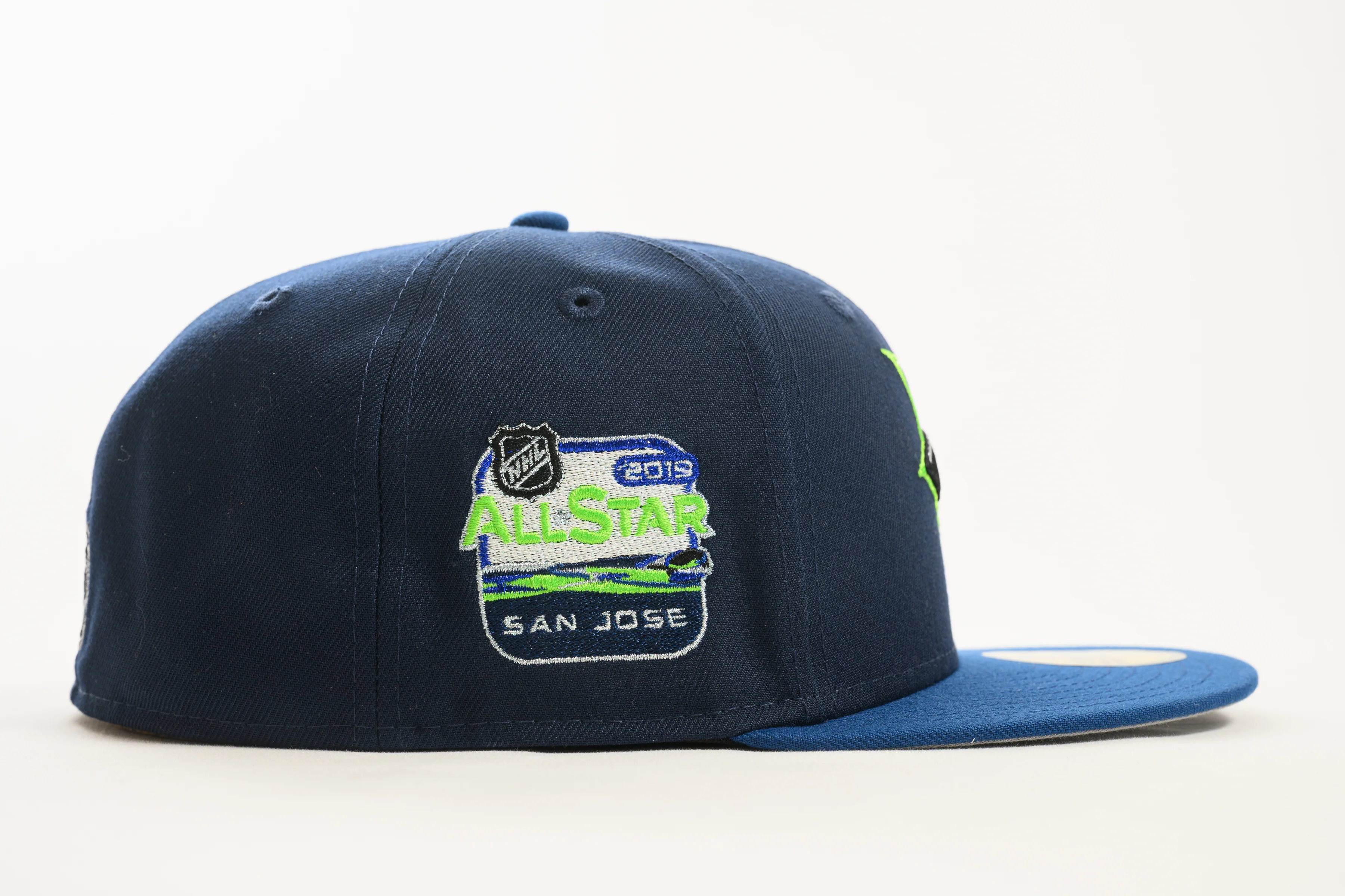 NEW ERA "MEG" SAN JOSE SHARKS FITTED HAT (OCEANSIDE/SONGBIRD BLUE) - Image 7