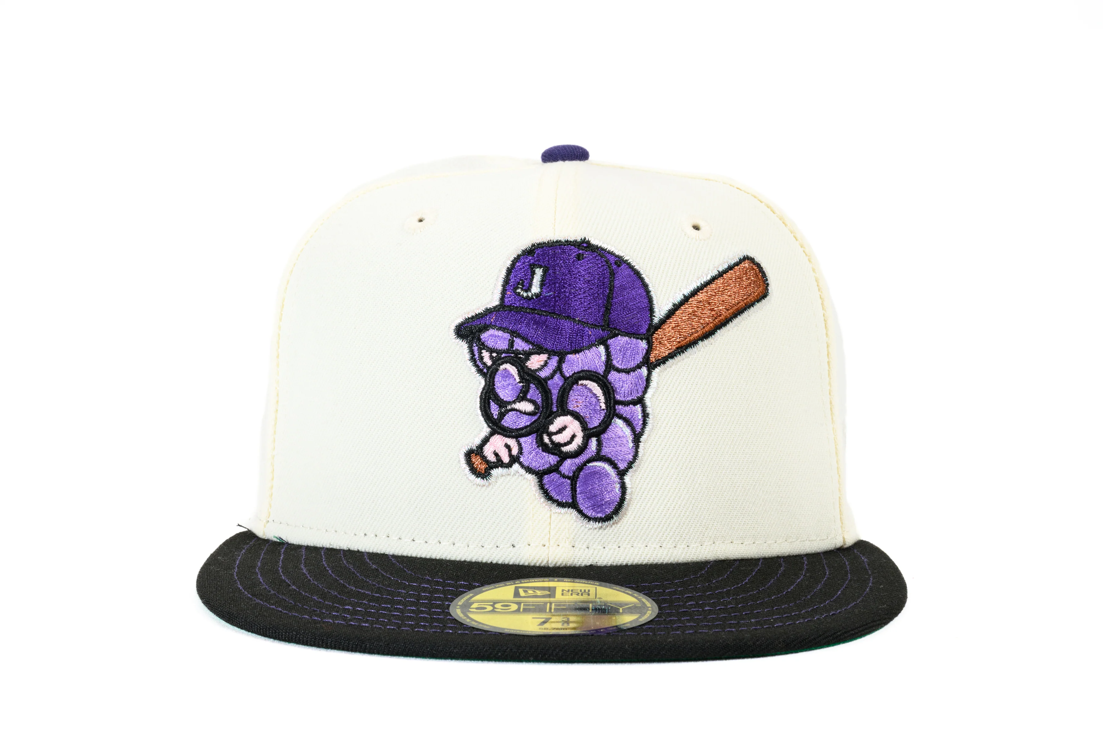 NEW ERA "MIXTAPE" JAMESTOWN JAMMERS FITTED HAT (CHROME/BLACK/PURPLE) - Image 10