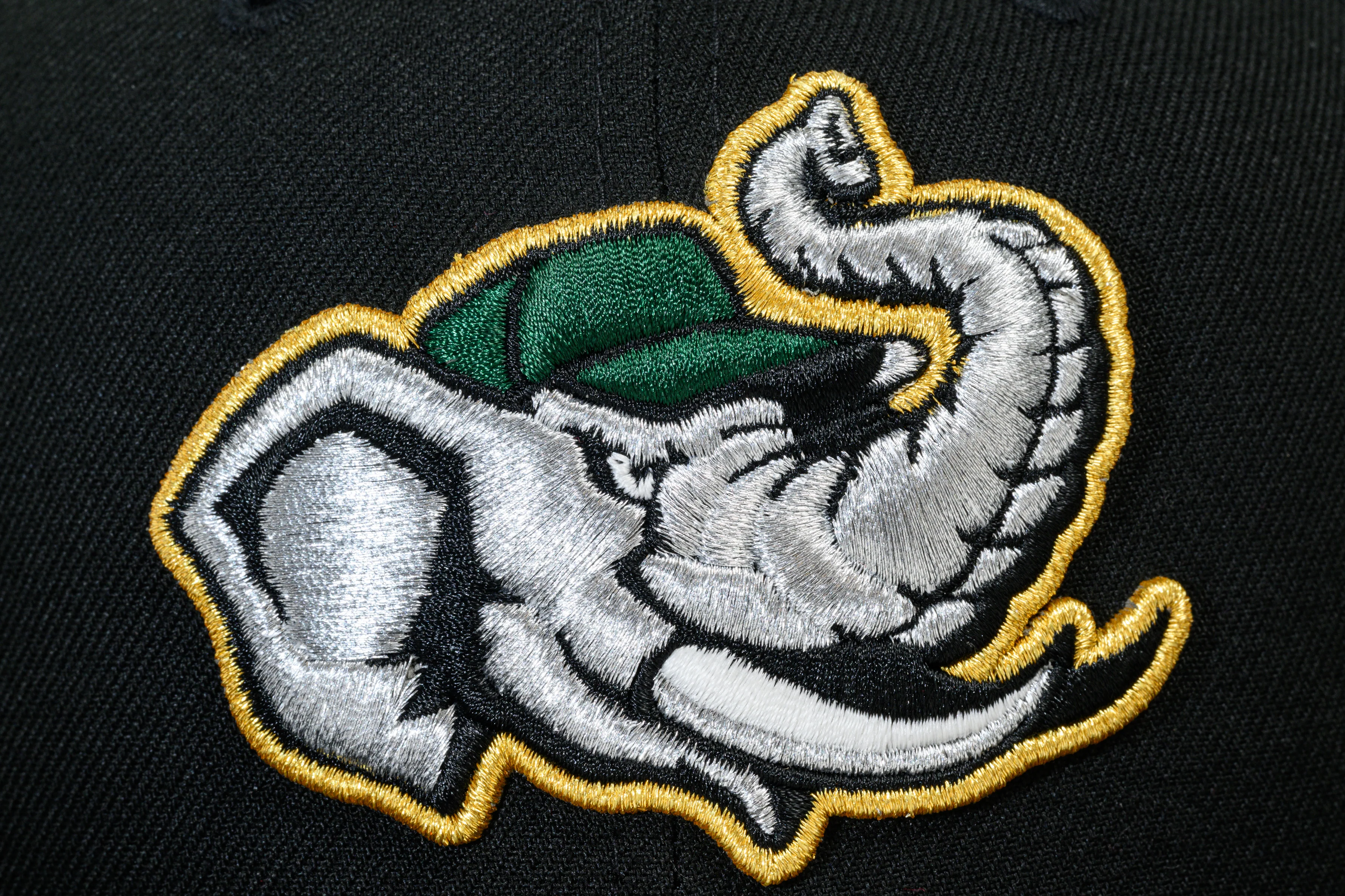 NEW ERA "MOB” MODESTO ATHLETICS FITTED HAT (YELLOW/BLACK) - Image 7