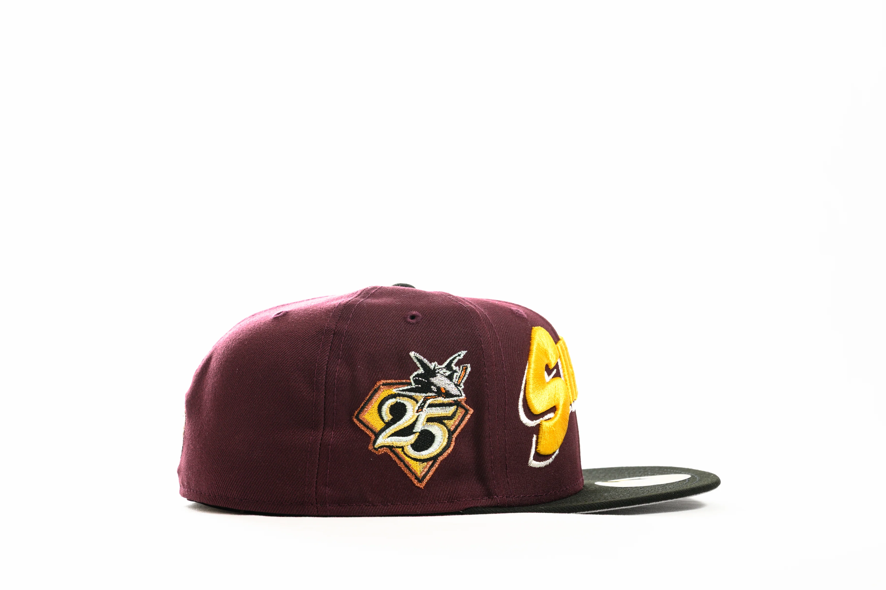 NEW ERA "MORNING CARTOONS" SAN JOSE SHARKS FITTED HAT (MAROON/BLACK) - Image 8