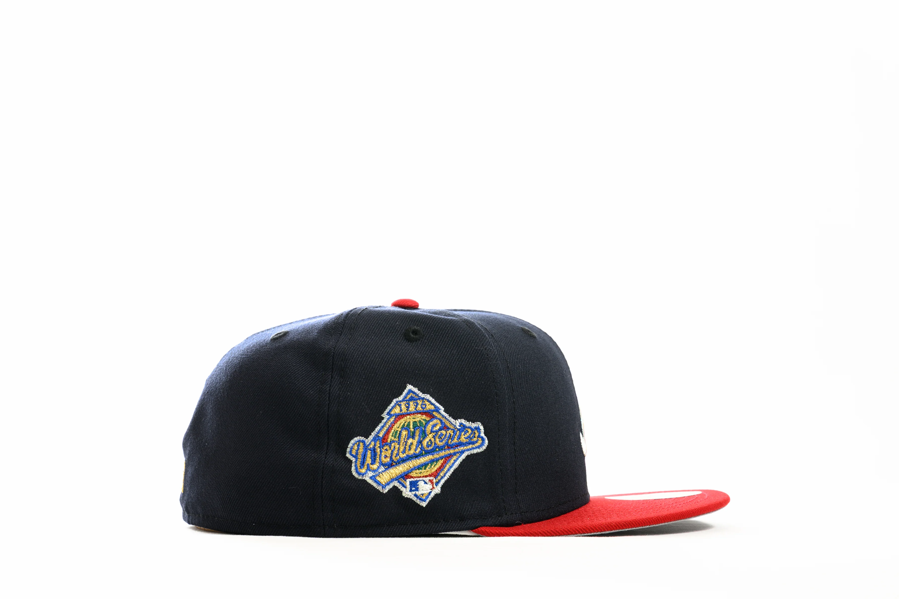 NEW ERA "DELUXE"ATLANTA BRAVES FITTED HAT (NAVY/RED) - Image 7