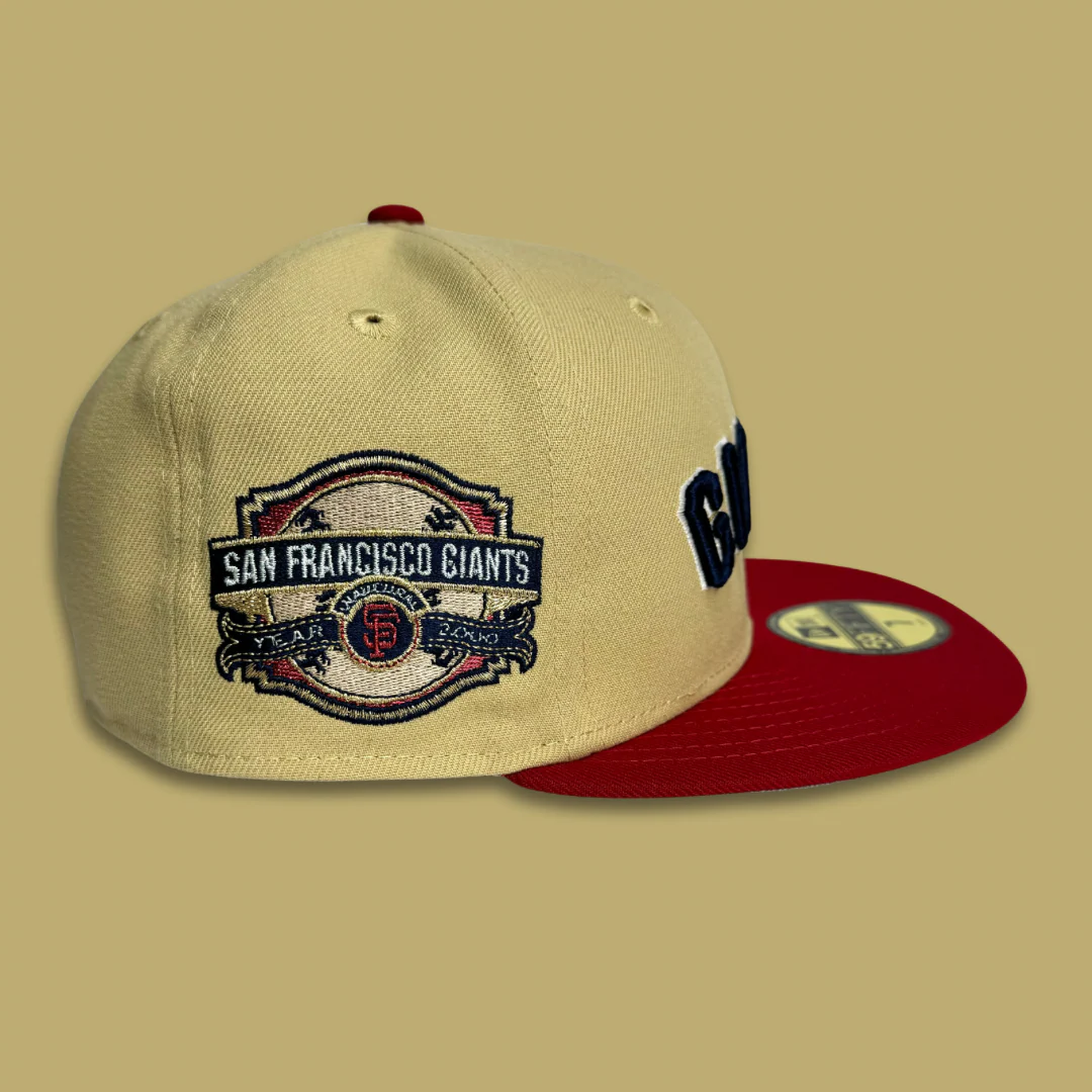 NEW ERA “MUSTARD" SF GIANTS FITTED HAT (VEGAS GOLD/RED) - Image 4