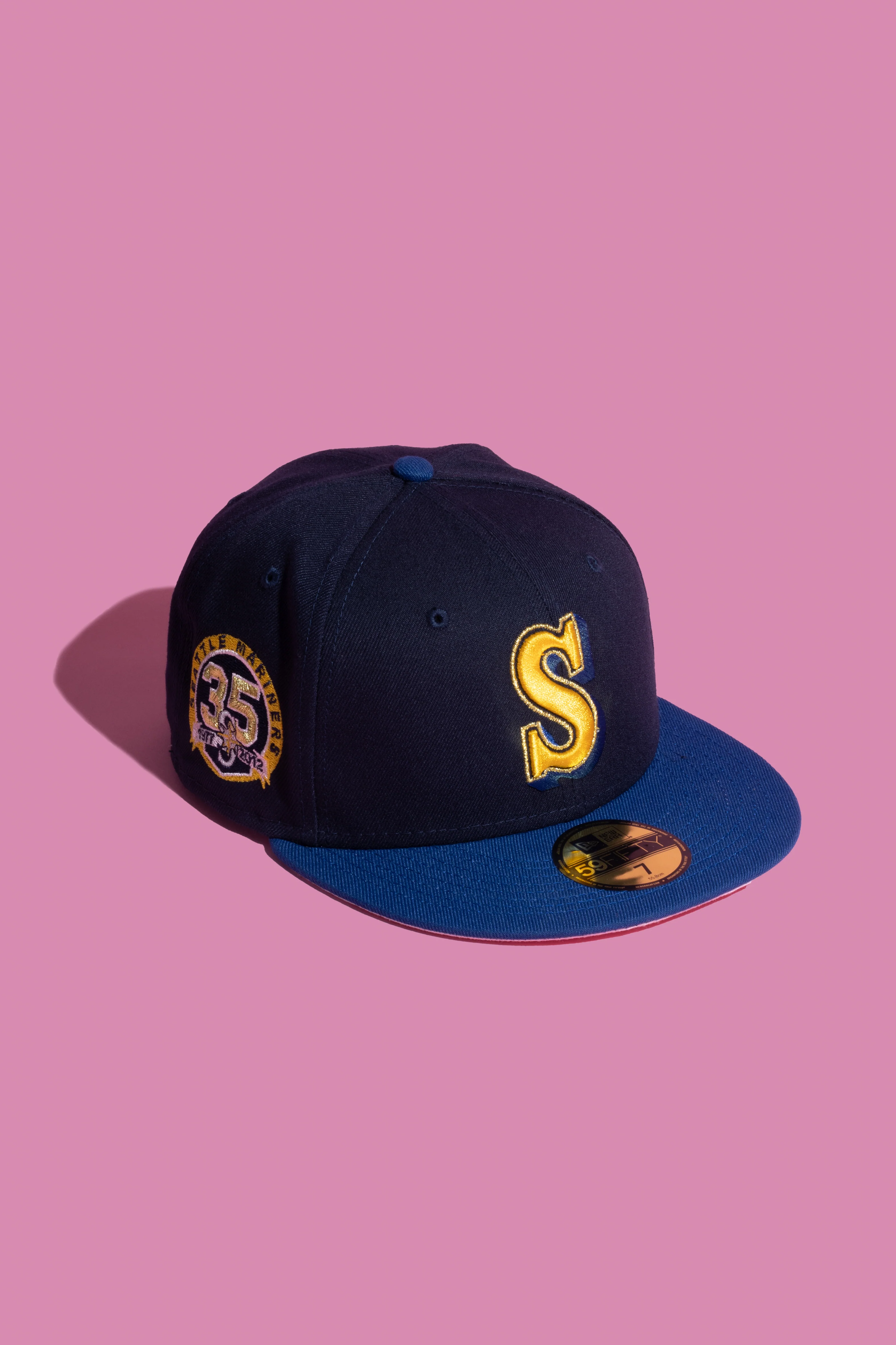 NEW ERA "MUSUBI" SEATTLE MARINERS FITTED HAT (NAVY/GOLD)