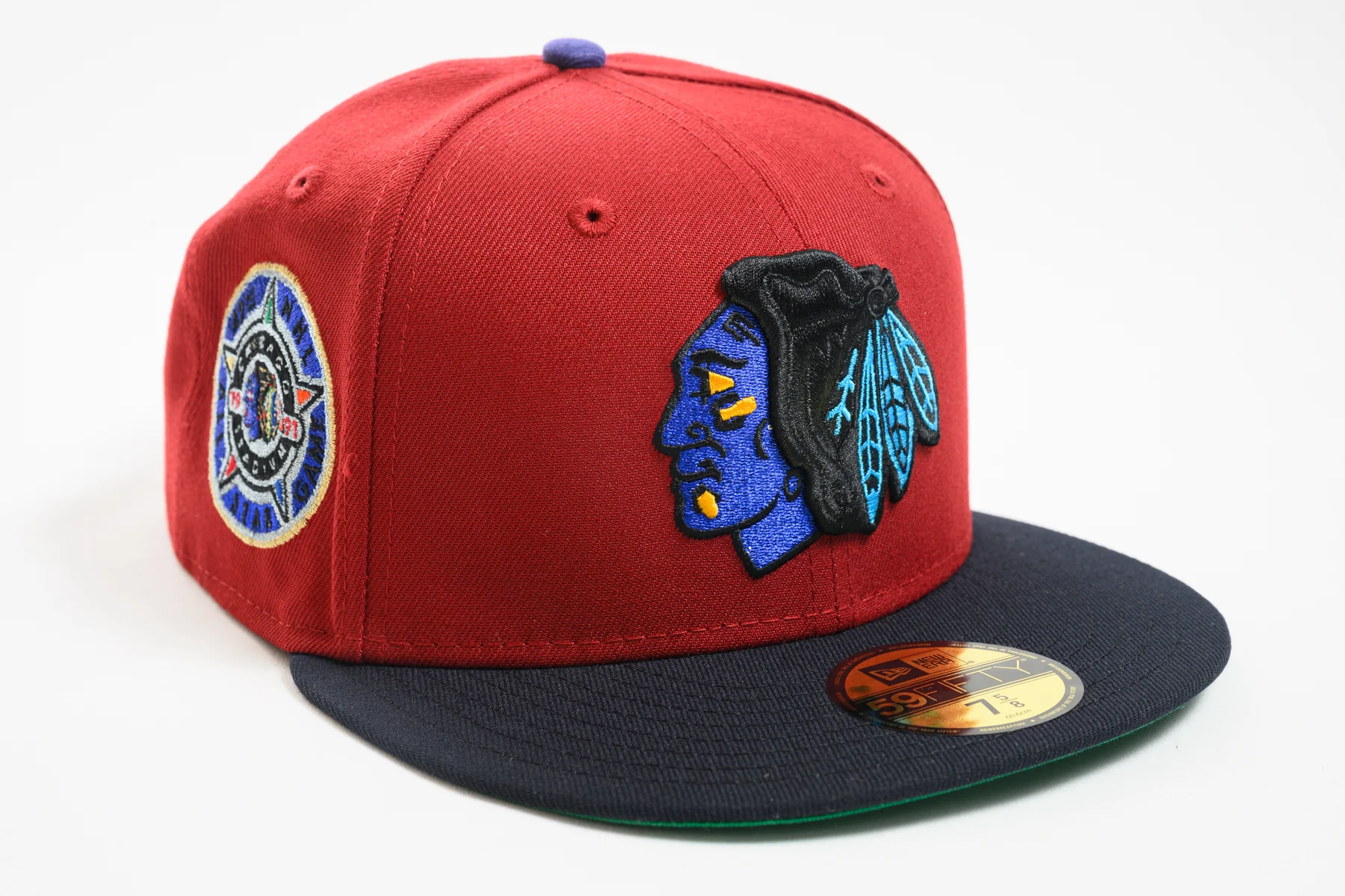 NEW ERA "NIGHT CRAWLER" CHICAGO BLACK HAWKS (BRICK RED/NAVY/PURPLE)