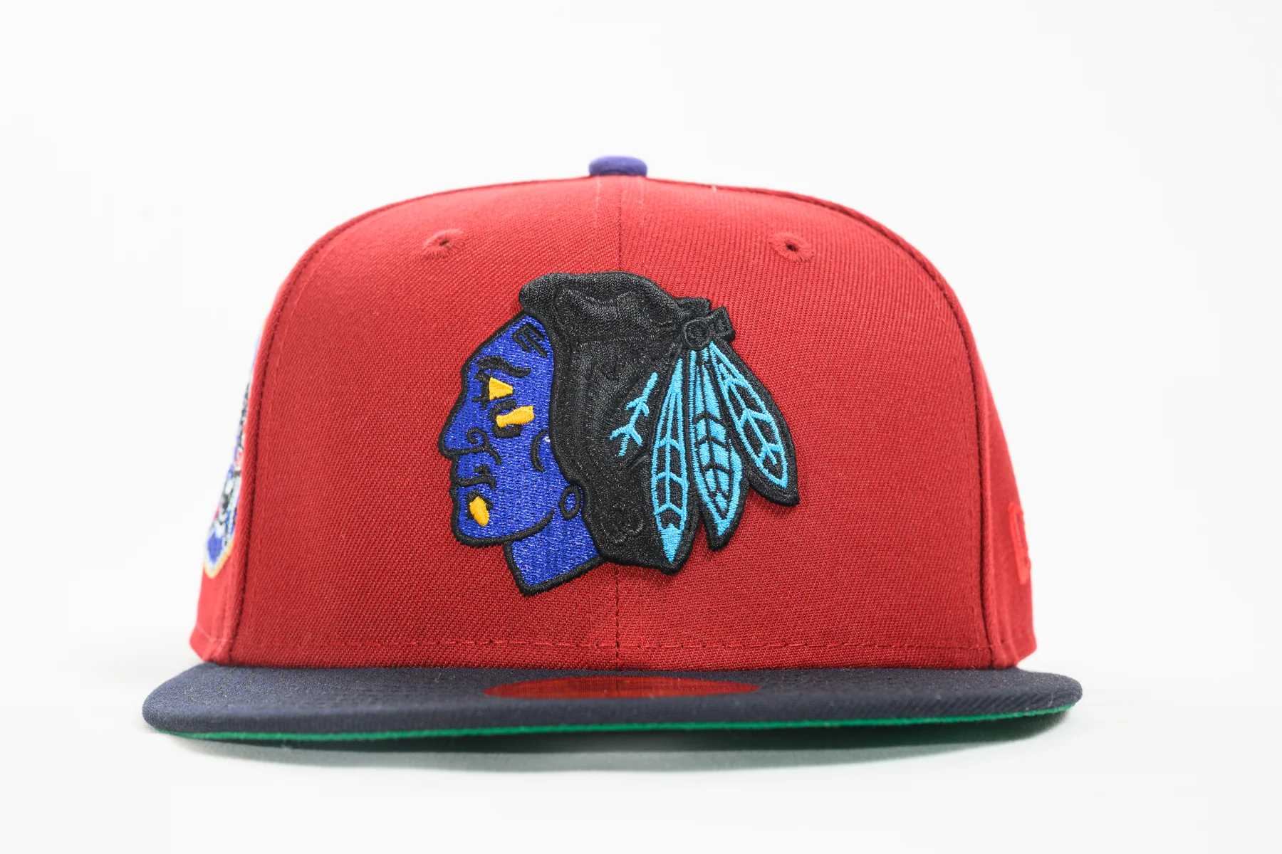 NEW ERA "NIGHT CRAWLER" CHICAGO BLACK HAWKS (BRICK RED/NAVY/PURPLE) - Image 9